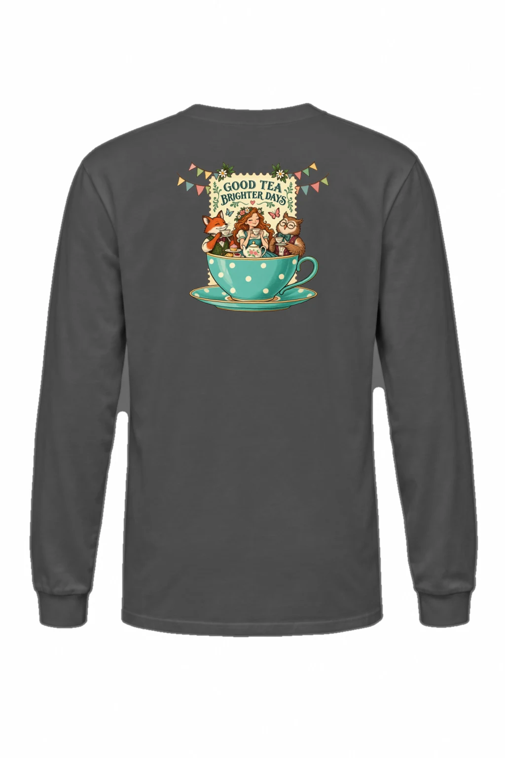 "Good Tea Brighter Days" Unisex Longsleeve T-shirt | Gildan 2400