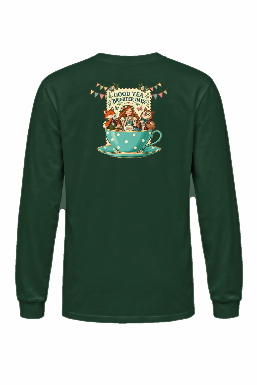 "Good Tea Brighter Days" Unisex Longsleeve T-shirt | Gildan 2400