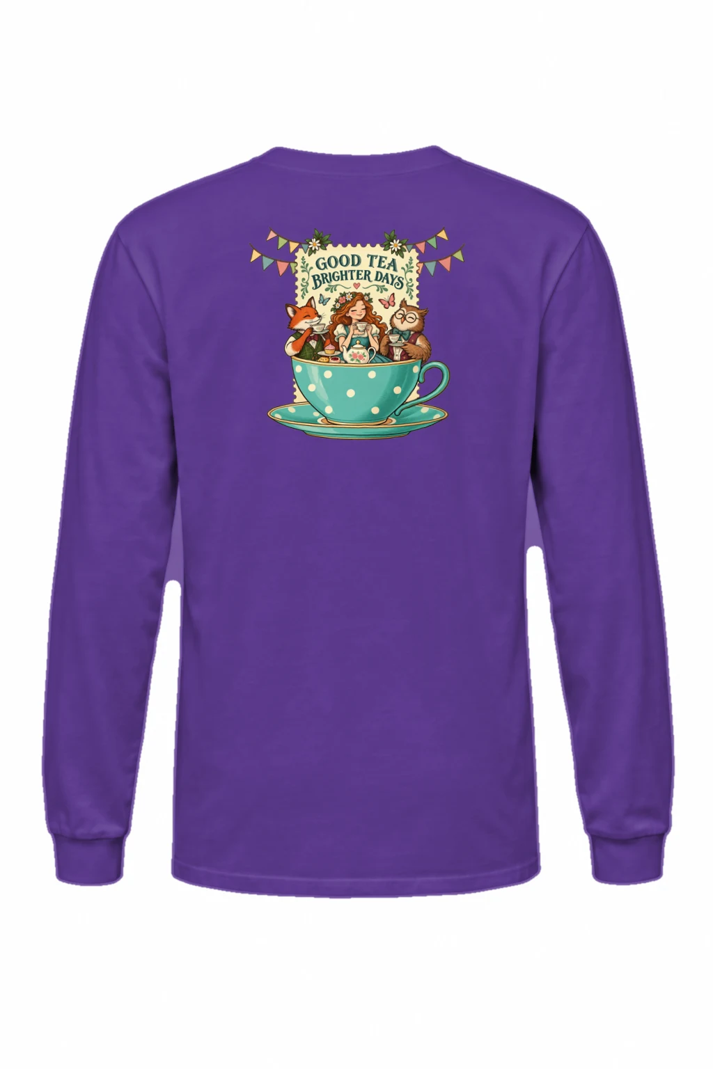 "Good Tea Brighter Days" Unisex Longsleeve T-shirt | Gildan 2400