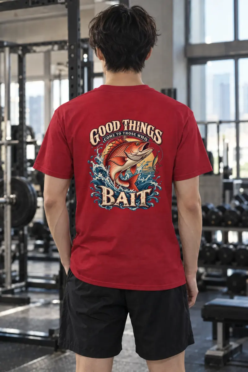 "Good Things Come To Those Who Bait" Heavyweight Unisex Crewneck T-shirt