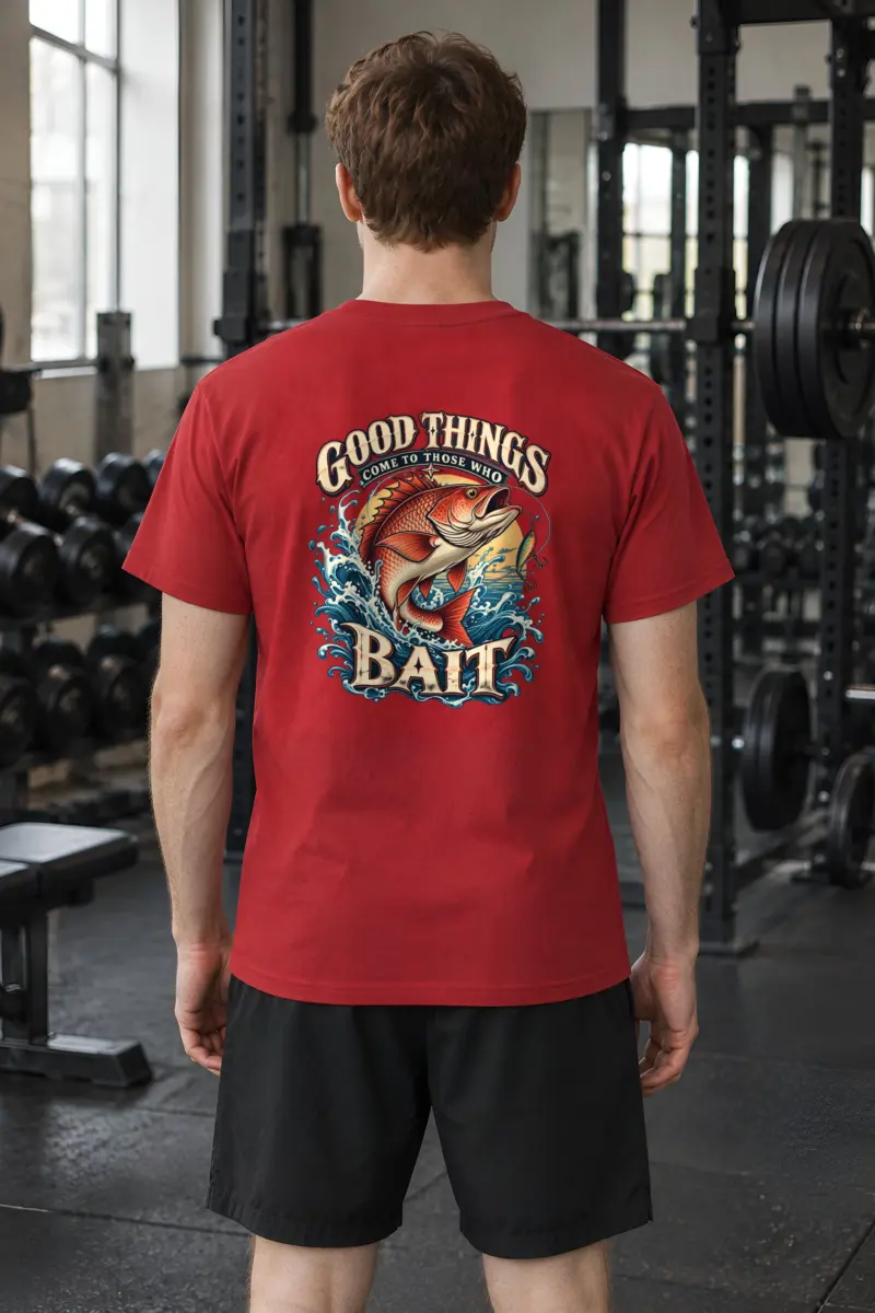"Good Things Come To Those Who Bait" Heavyweight Unisex Crewneck T-shirt
