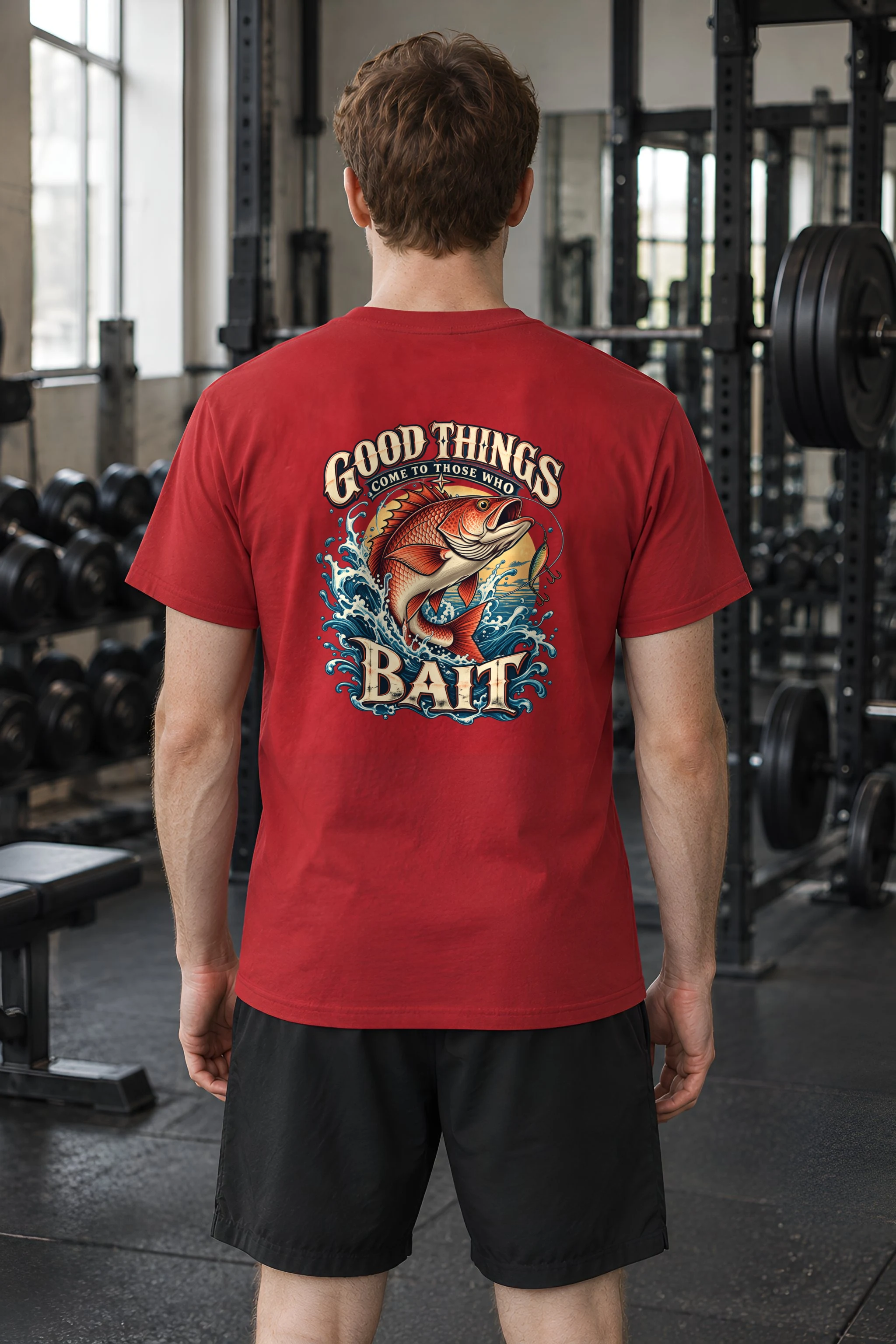 "Good Things Come To Those Who Bait" Heavyweight Unisex Crewneck T-shirt