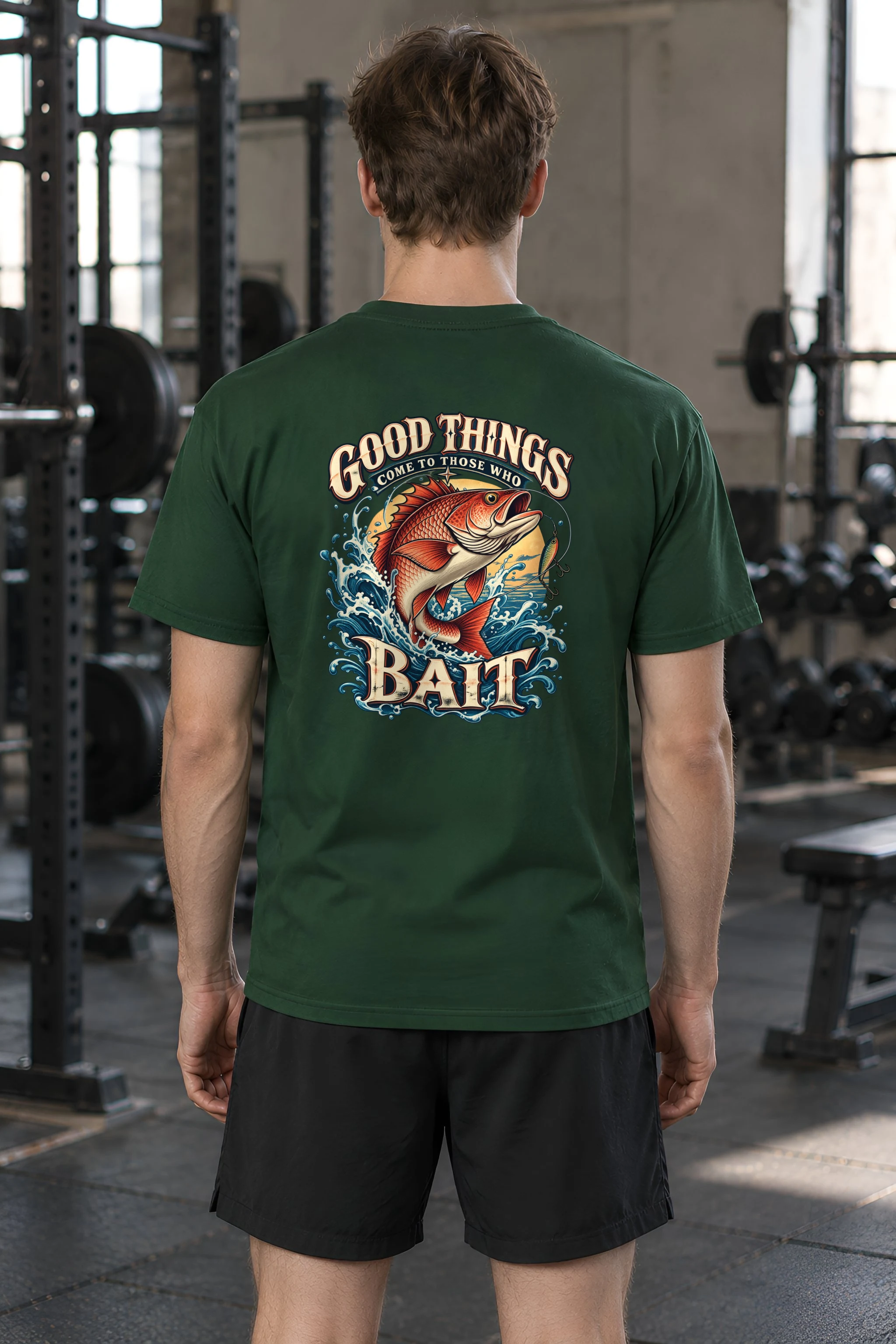 "Good Things Come To Those Who Bait" Heavyweight Unisex Crewneck T-shirt