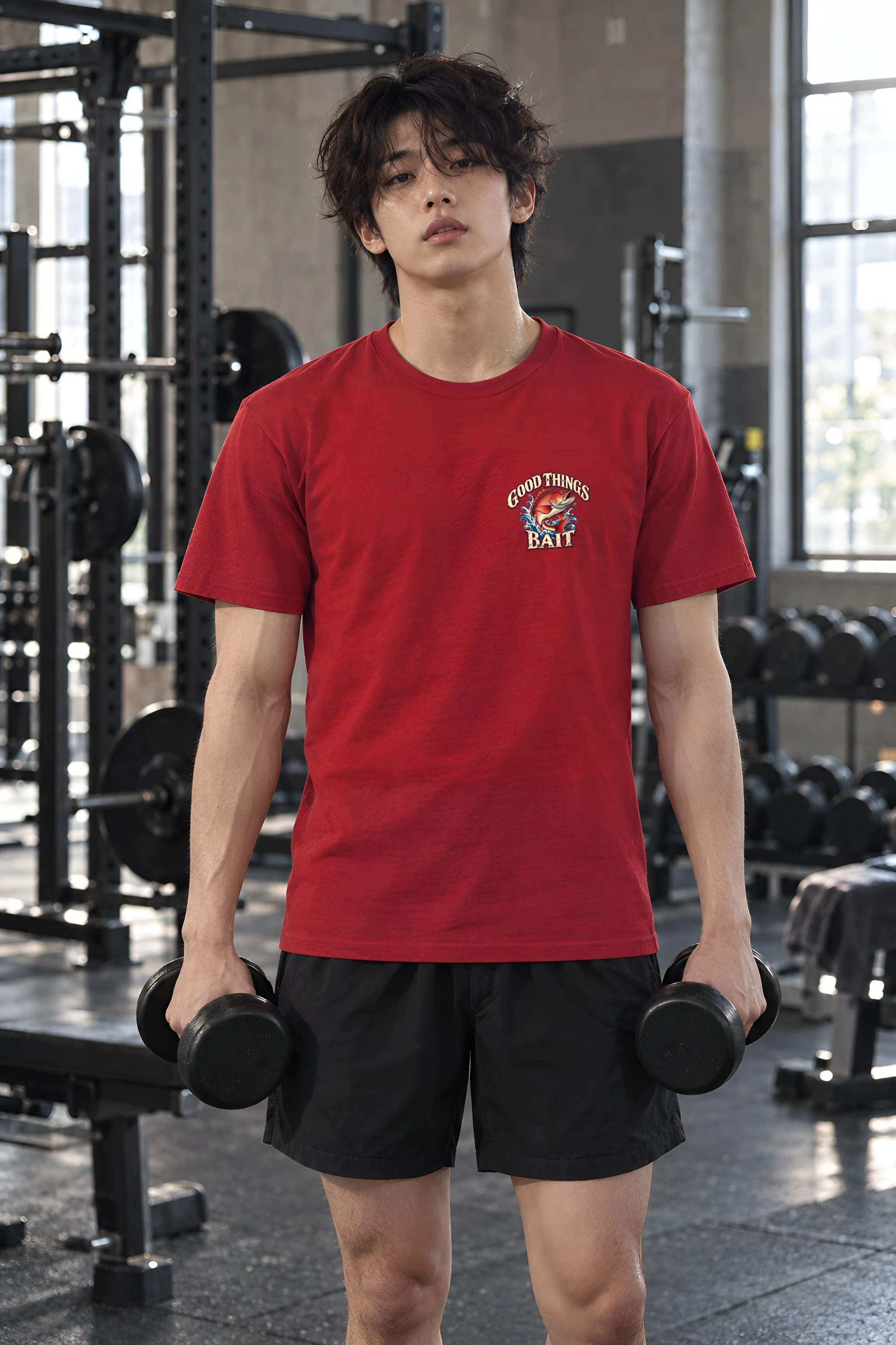 "Good Things Come To Those Who Bait" Heavyweight Unisex Crewneck T-shirt