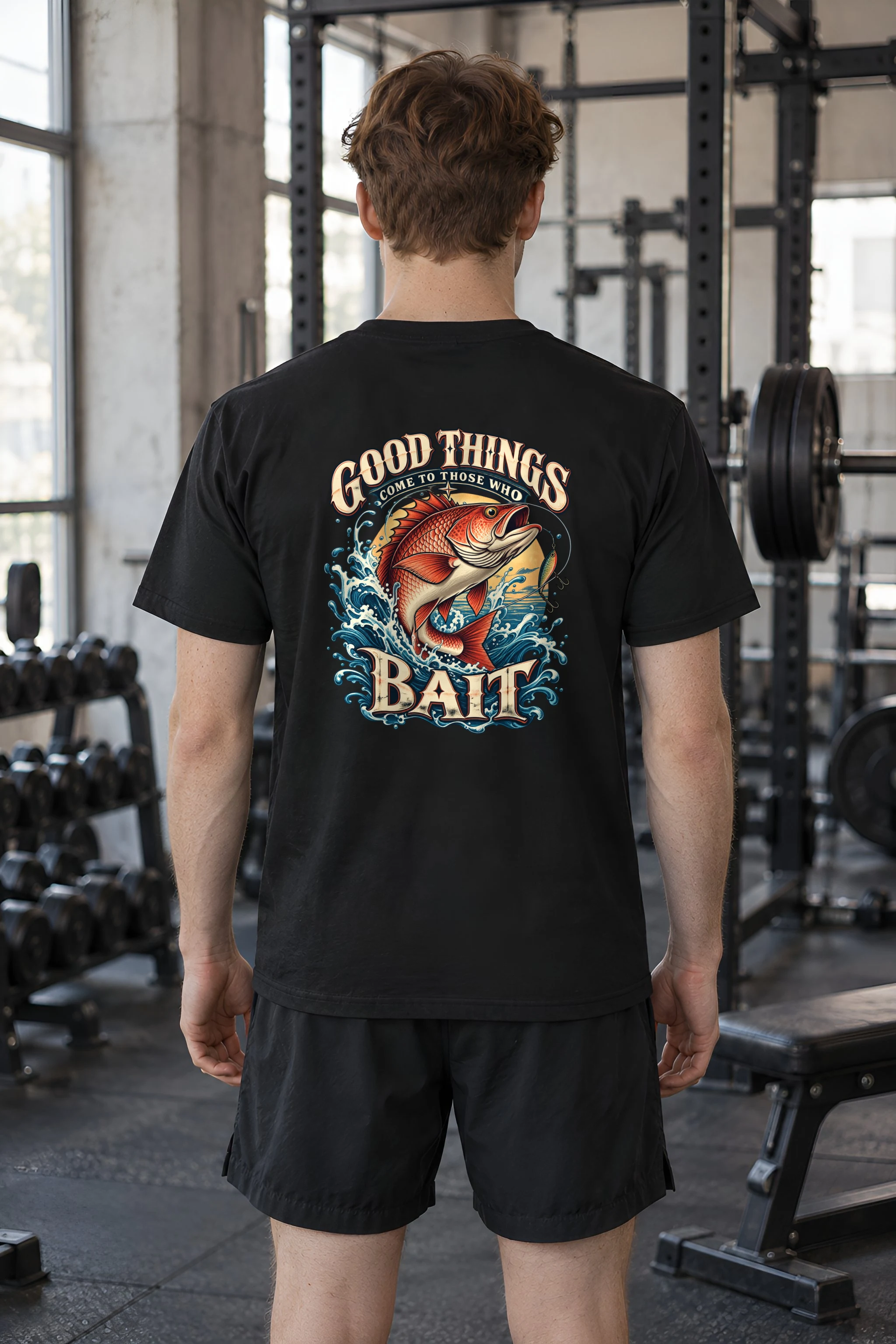 "Good Things Come To Those Who Bait" Heavyweight Unisex Crewneck T-shirt