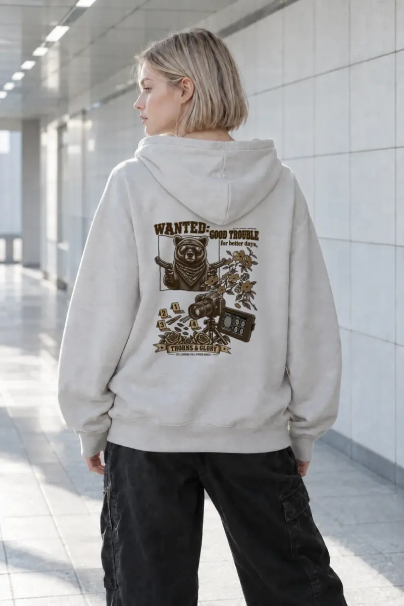 "Good Trouble Bear" Heavy Blend Unisex Pullover Hoodie | Gildan 18500
