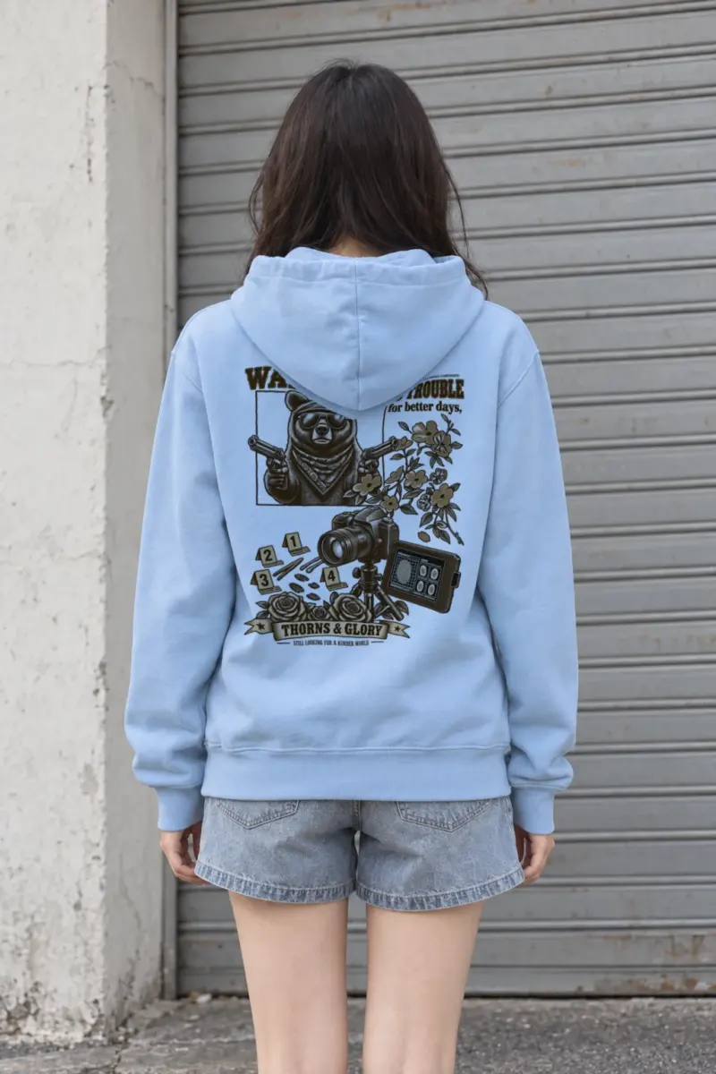 "Good Trouble Bear" Heavy Blend Unisex Pullover Hoodie