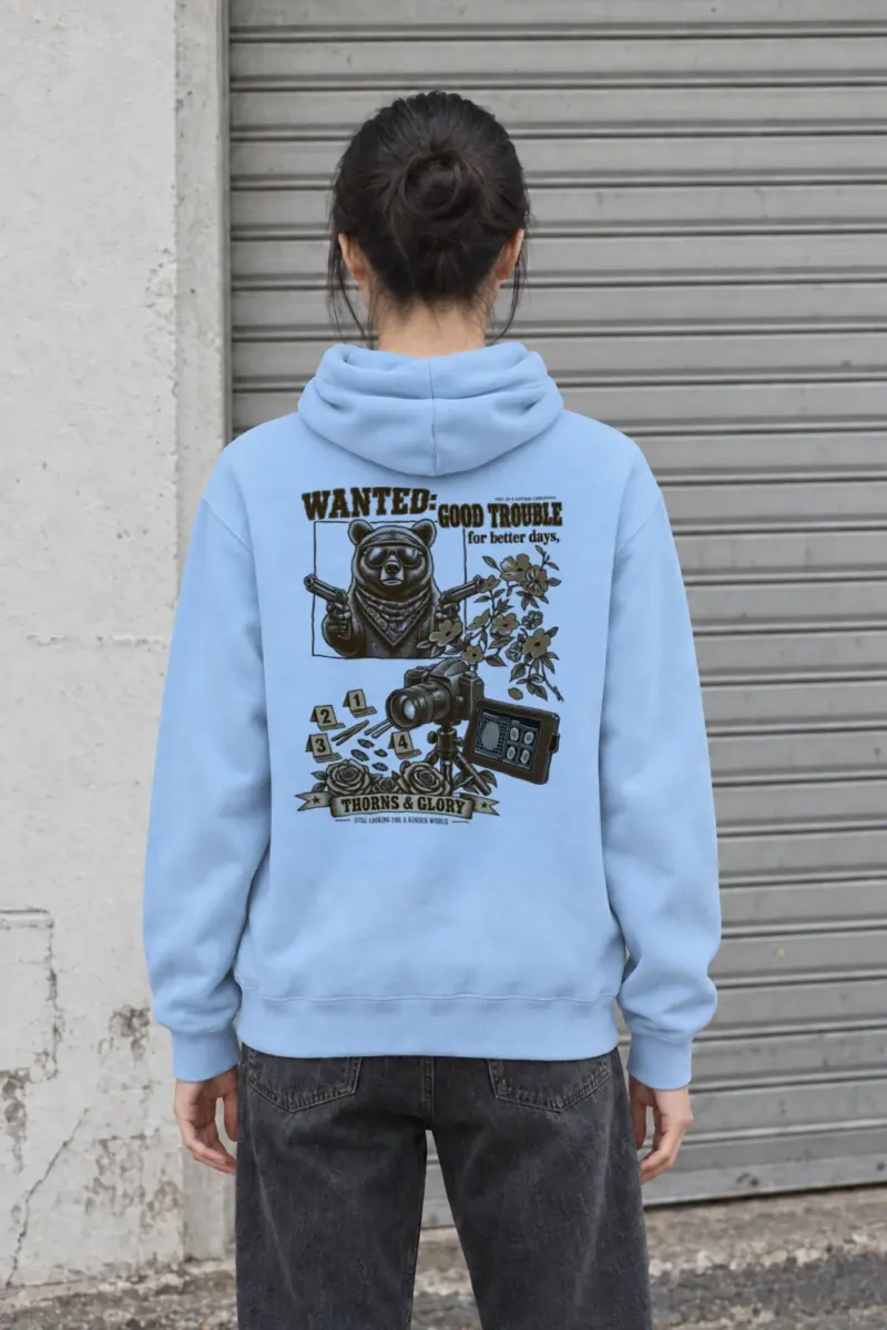 "Good Trouble Bear" Heavy Blend Unisex Pullover Hoodie
