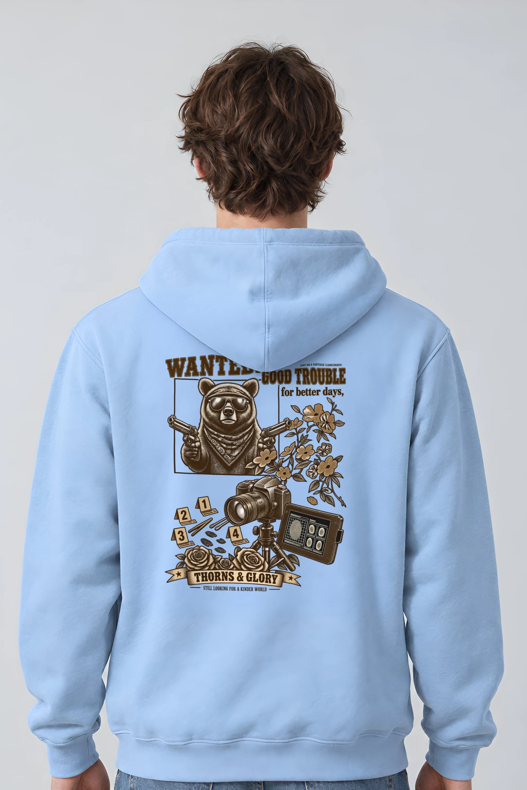 "Good Trouble Bear" 1 Pullover Hoodie