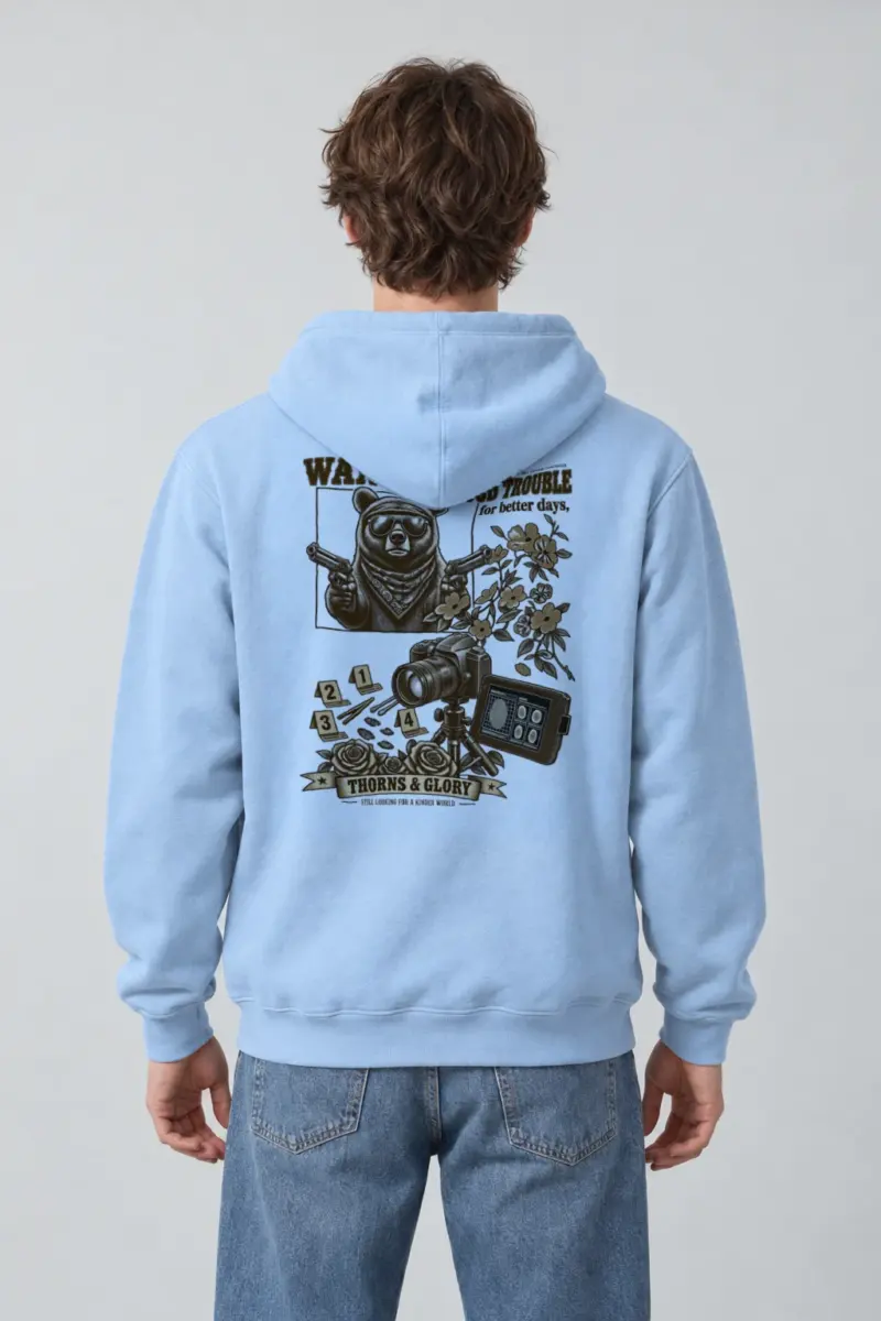 "Good Trouble Bear" Heavy Blend Unisex Pullover Hoodie