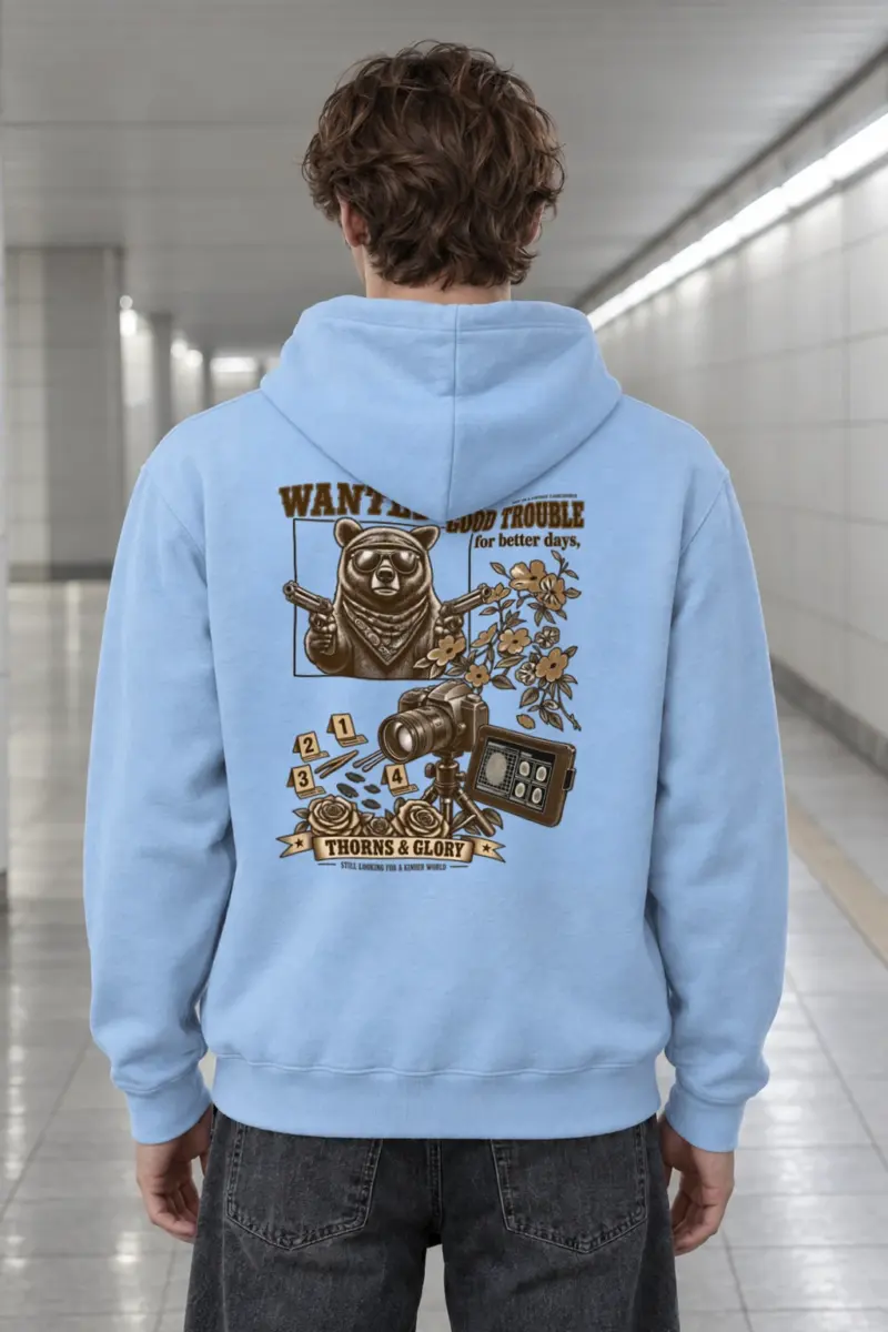"Good Trouble Bear" Heavy Blend Unisex Pullover Hoodie