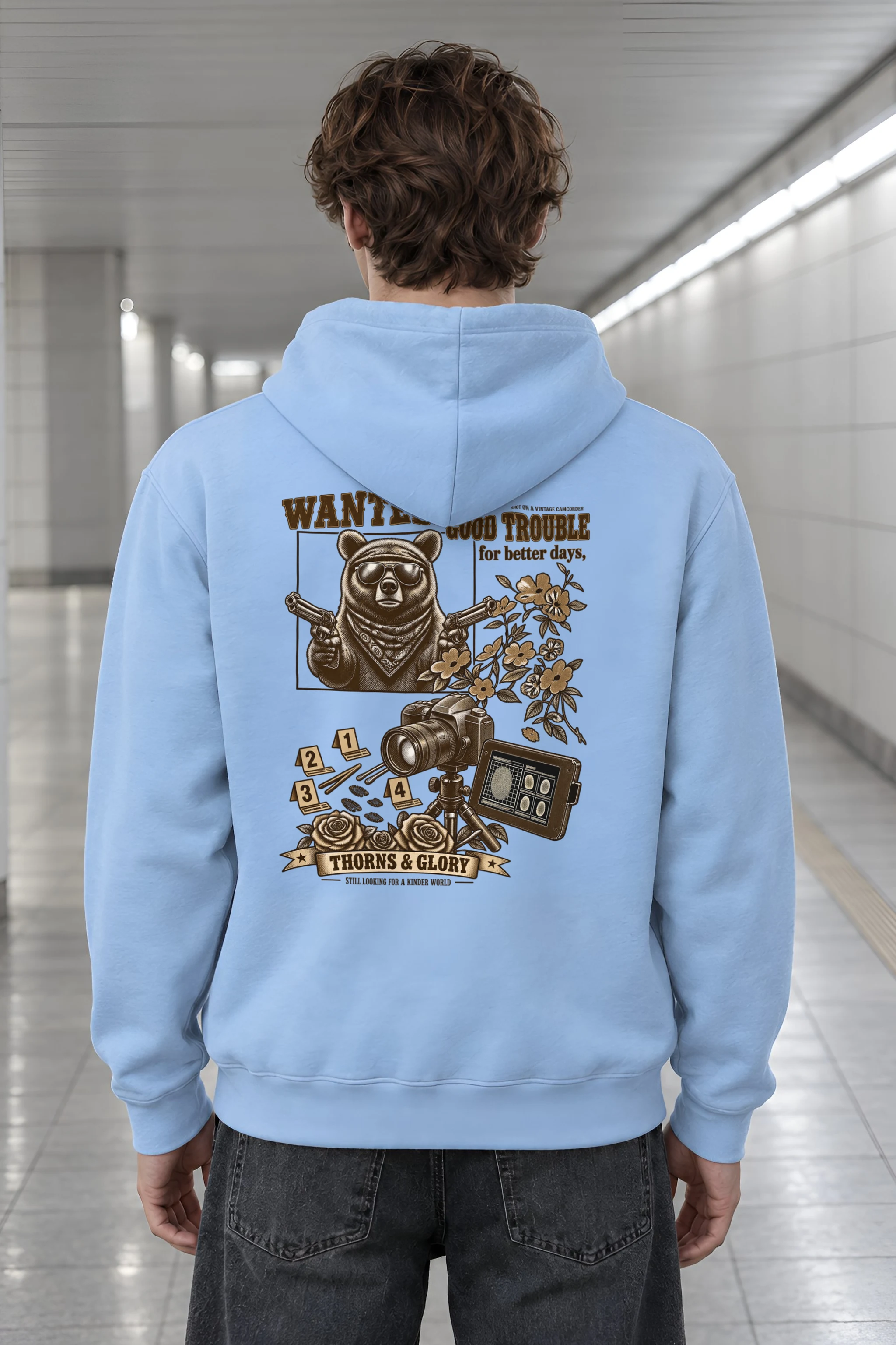 "Good Trouble Bear" Heavy Blend Unisex Pullover Hoodie