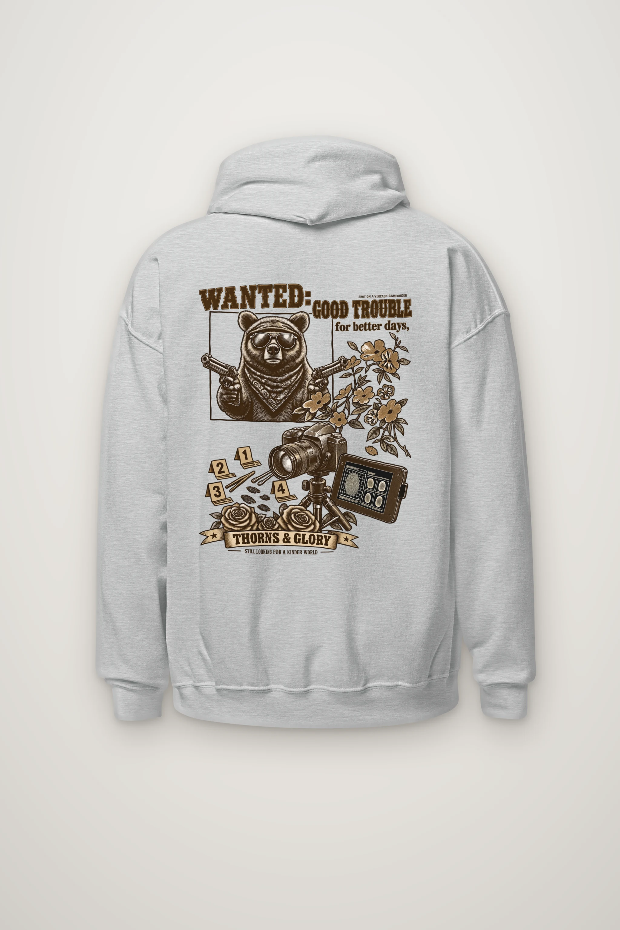 "Good Trouble Bear" Heavy Blend Unisex Pullover Hoodie
