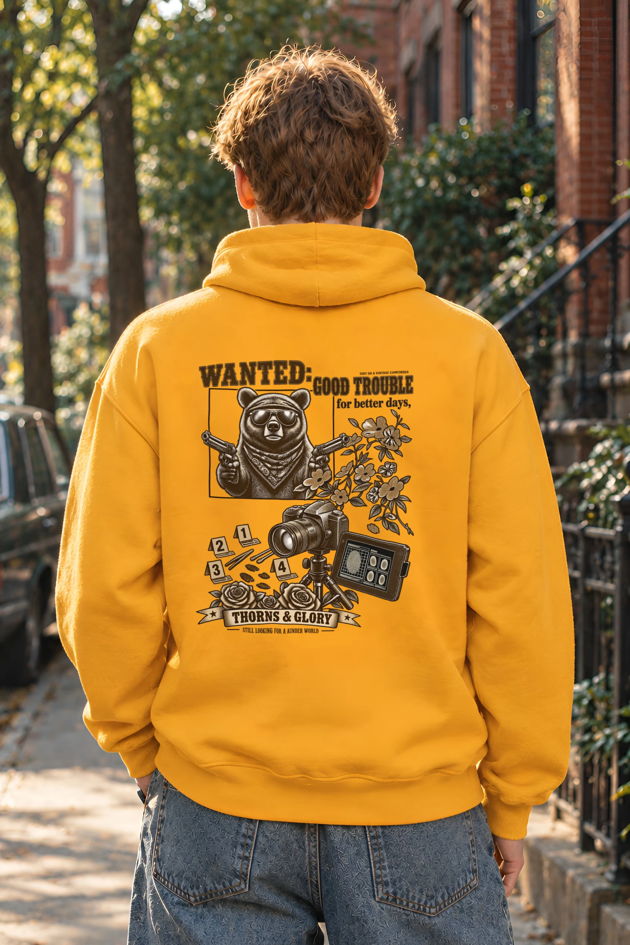 "Good Trouble Bear" 1 Pullover Hoodie