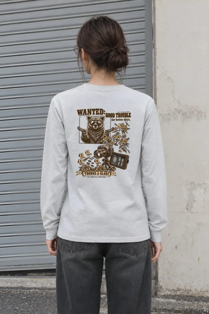 "Good Trouble Bear" Unisex Longsleeve T-shirt