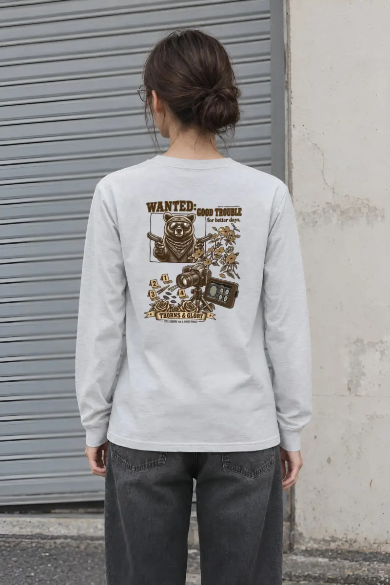 "Good Trouble Bear" Unisex Longsleeve T-shirt