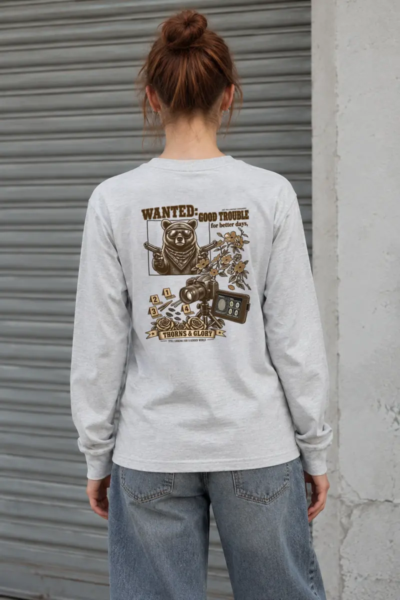 "Good Trouble Bear" Unisex Longsleeve T-shirt