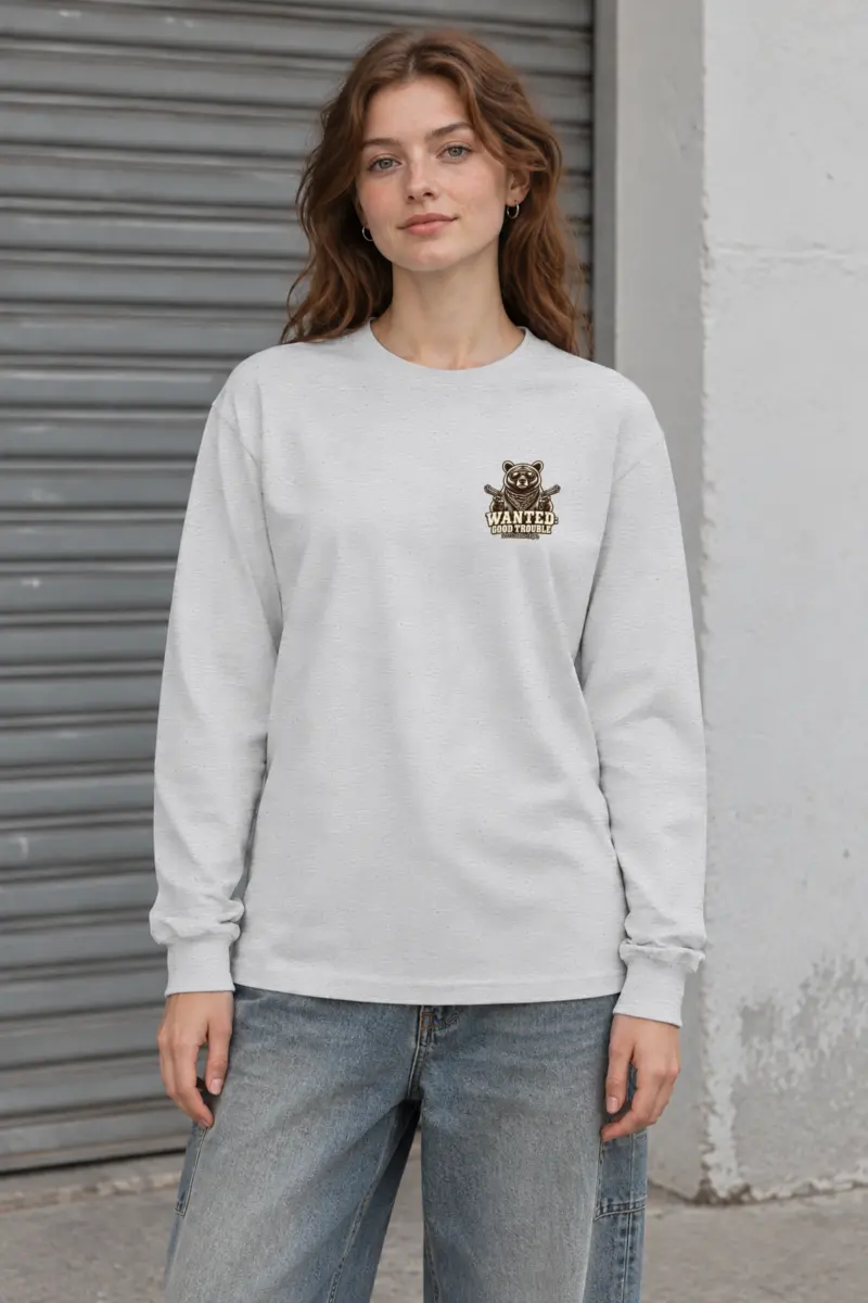 "Good Trouble Bear" Unisex Longsleeve T-shirt