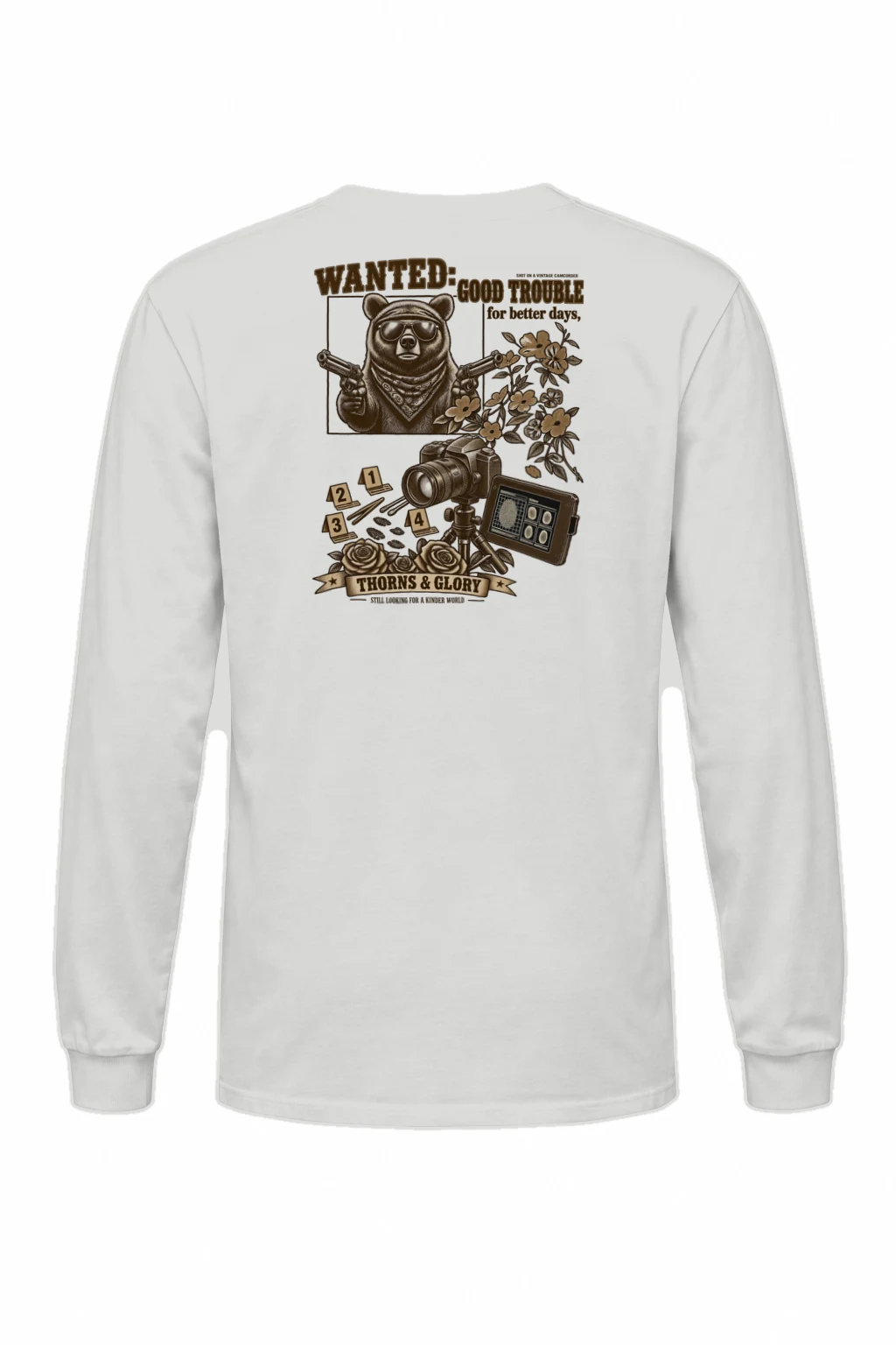 "Good Trouble Bear" Unisex Longsleeve T-shirt | Gildan 2400