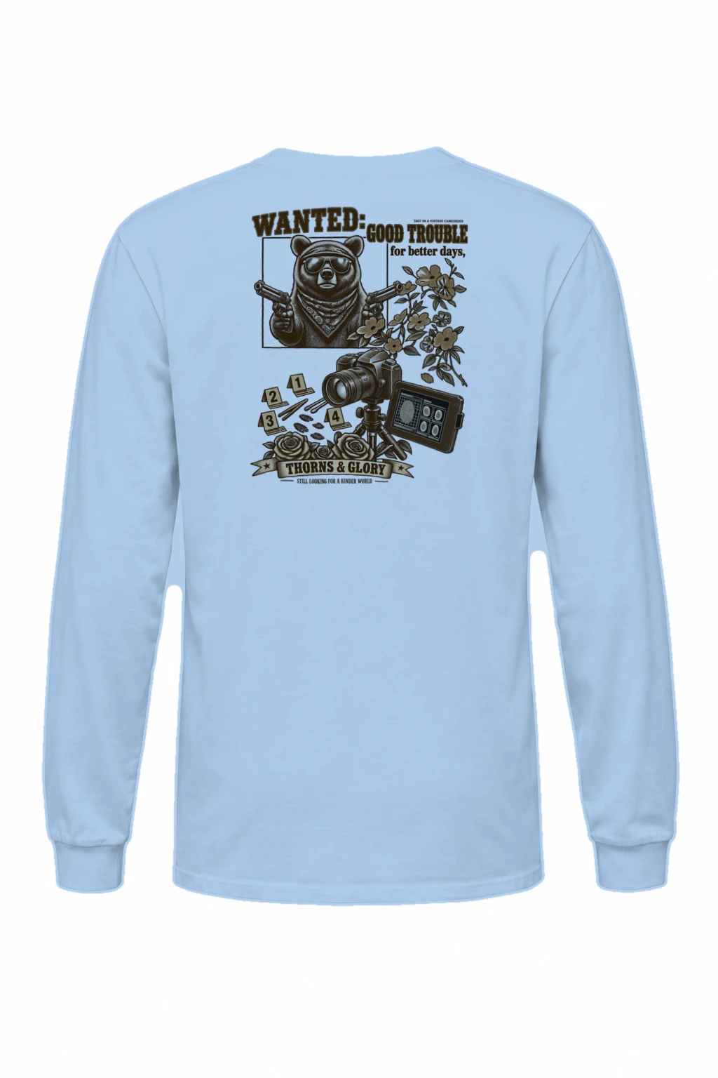"Good Trouble Bear" Unisex Longsleeve T-shirt | Gildan 2400
