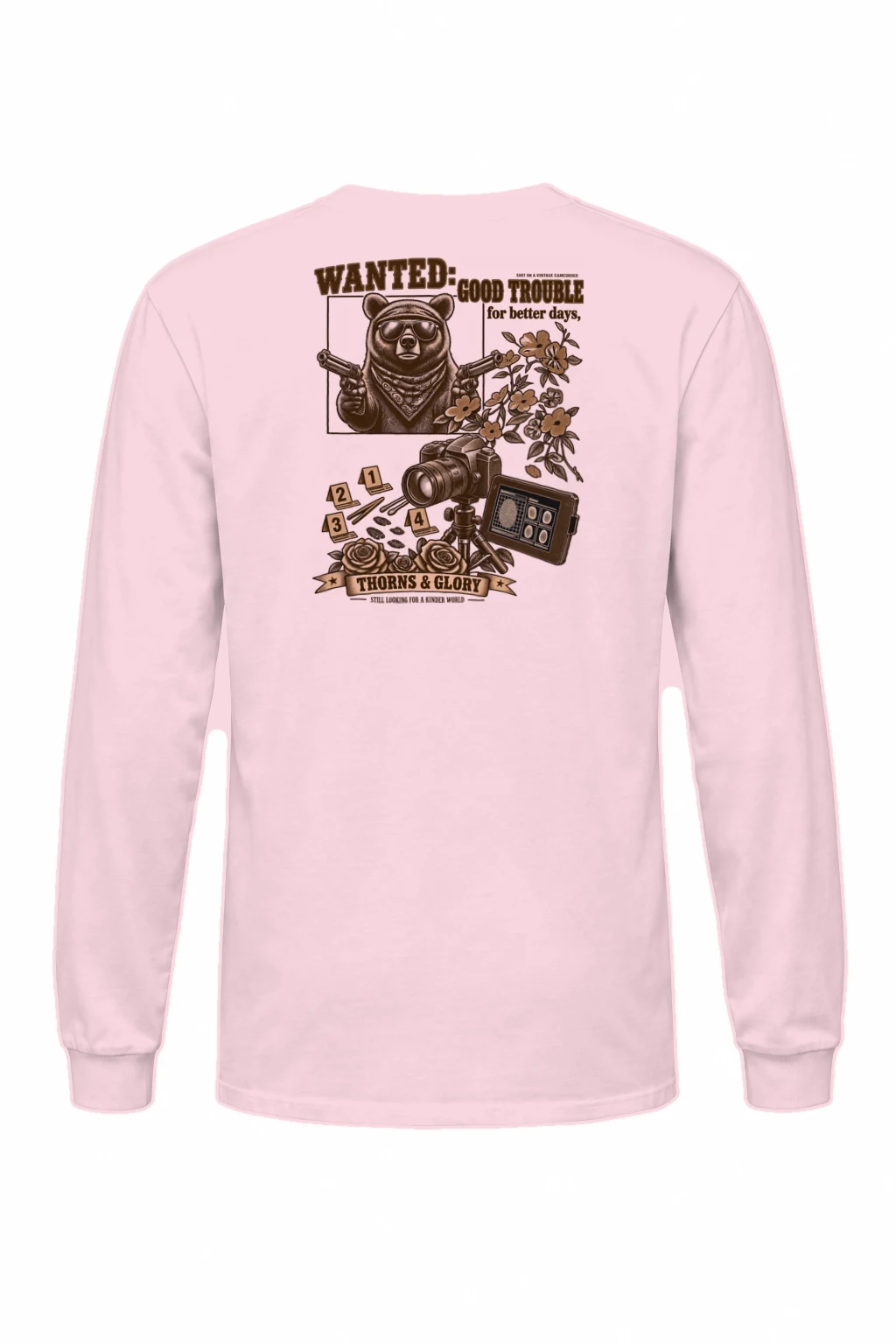 "Good Trouble Bear" Unisex Longsleeve T-shirt | Gildan 2400