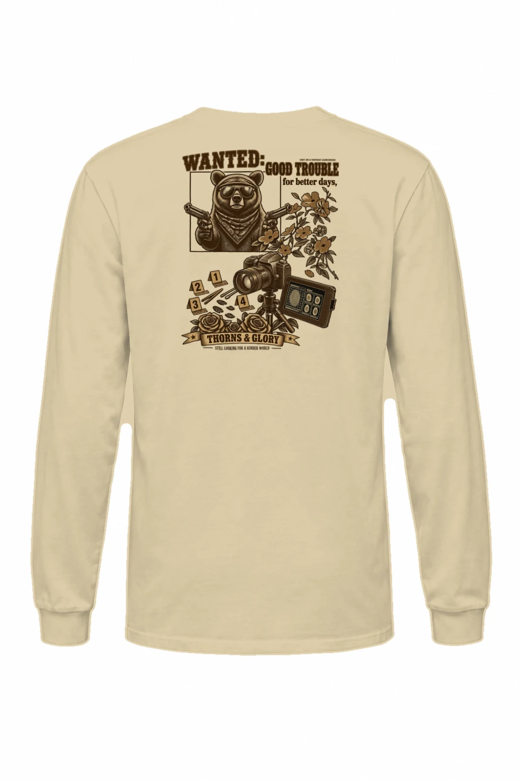 "Good Trouble Bear" Unisex Longsleeve T-shirt | Gildan 2400