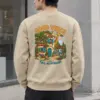 "Good Vibes And Tall Neighbours" Heavy Blend Unisex Crewneck Sweatshirt