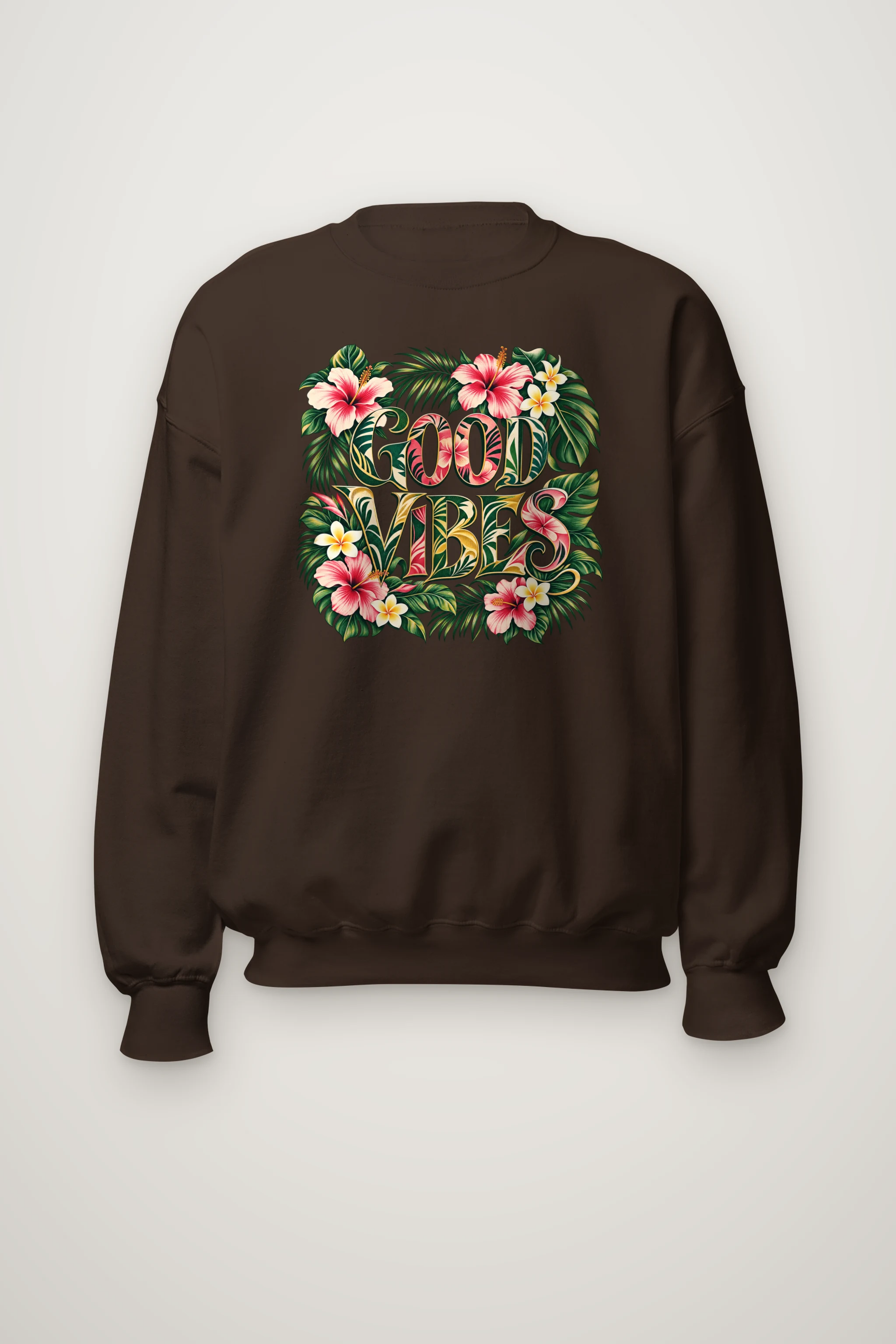 "Good Vibes Bloom" Heavy Blend Unisex Crewneck Sweatshirt