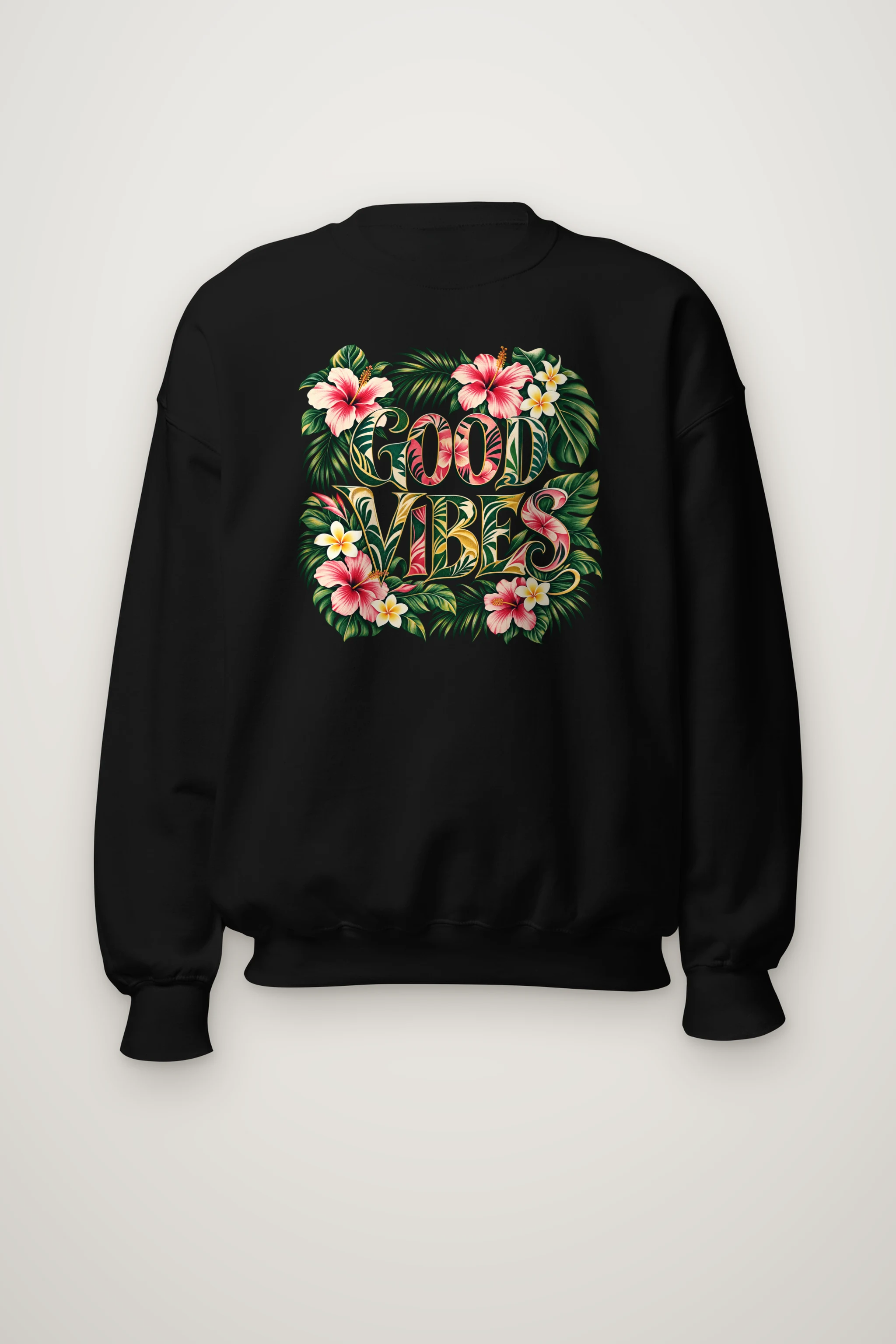 "Good Vibes Bloom" Heavy Blend Unisex Crewneck Sweatshirt