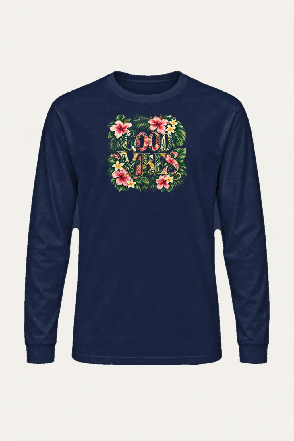 "Good Vibes Bloom" Unisex Longsleeve T-shirt | Gildan 2400
