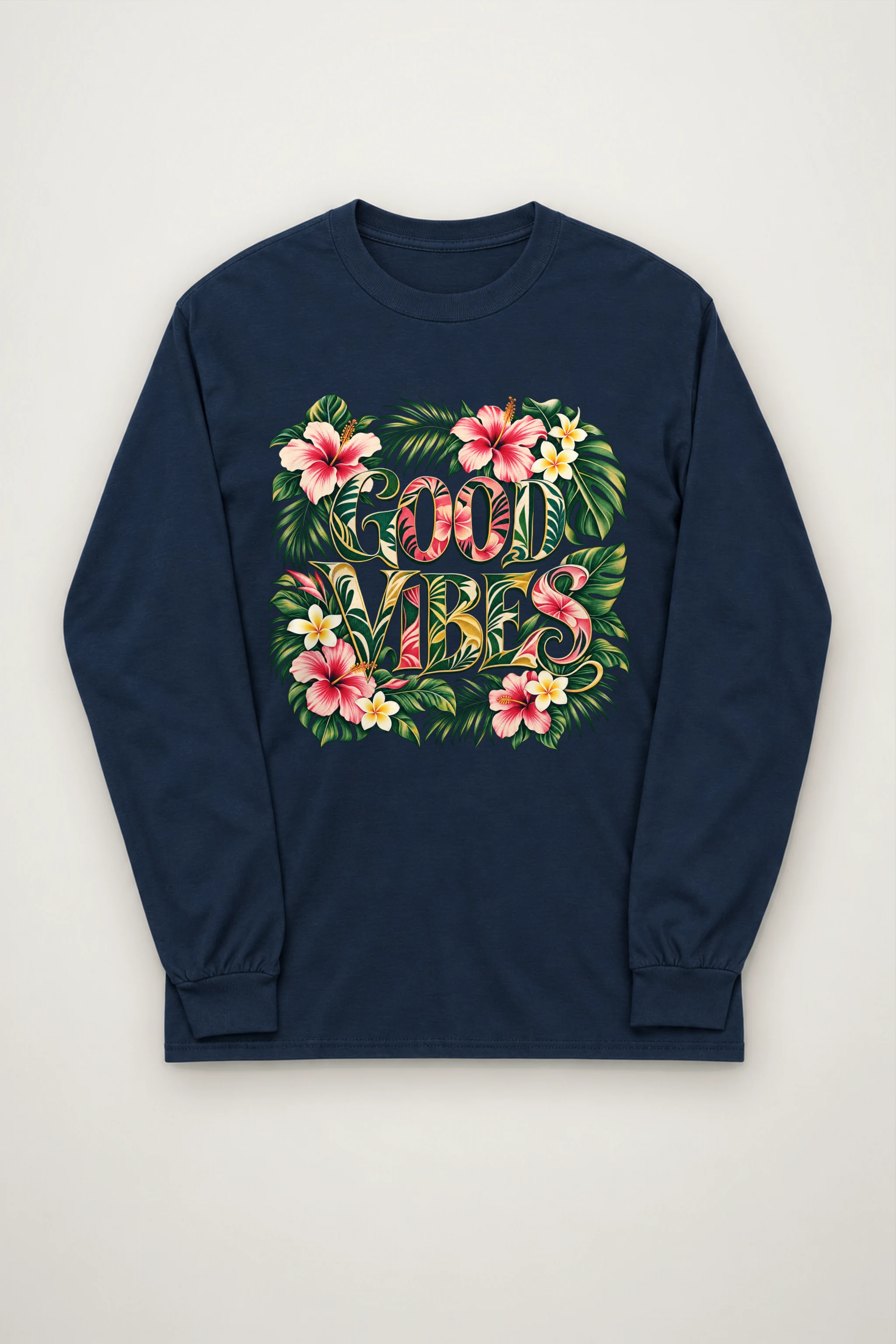 "Good Vibes Bloom" Unisex Longsleeve T-shirt