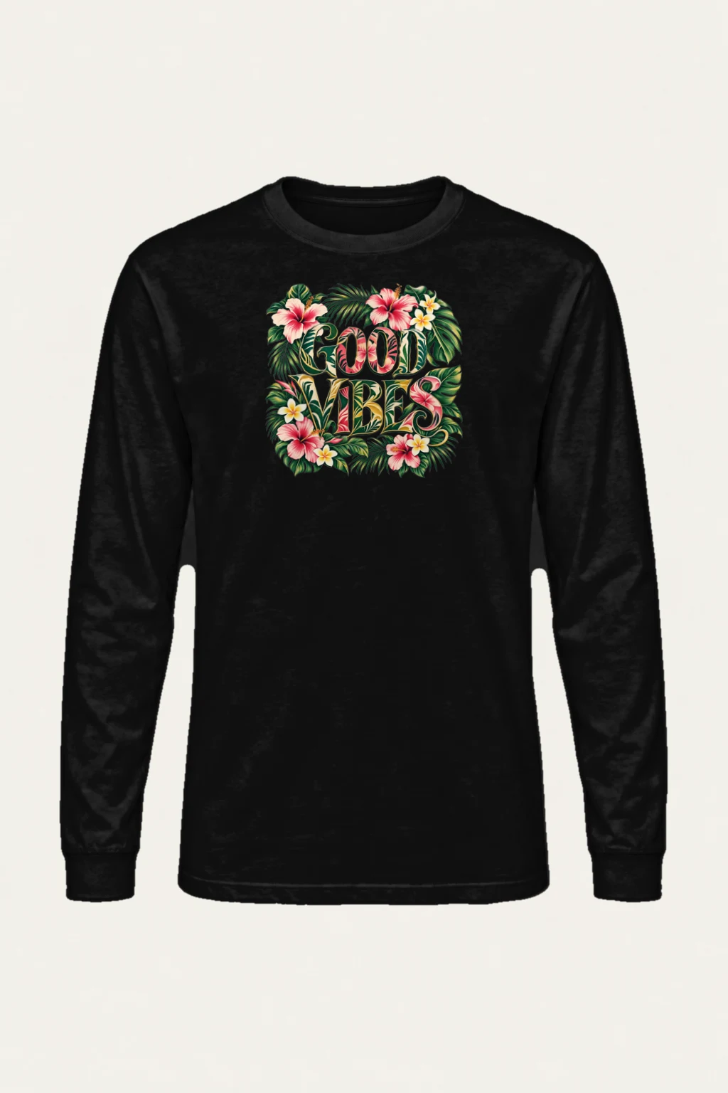 "Good Vibes Bloom" Unisex Longsleeve T-shirt | Gildan 2400