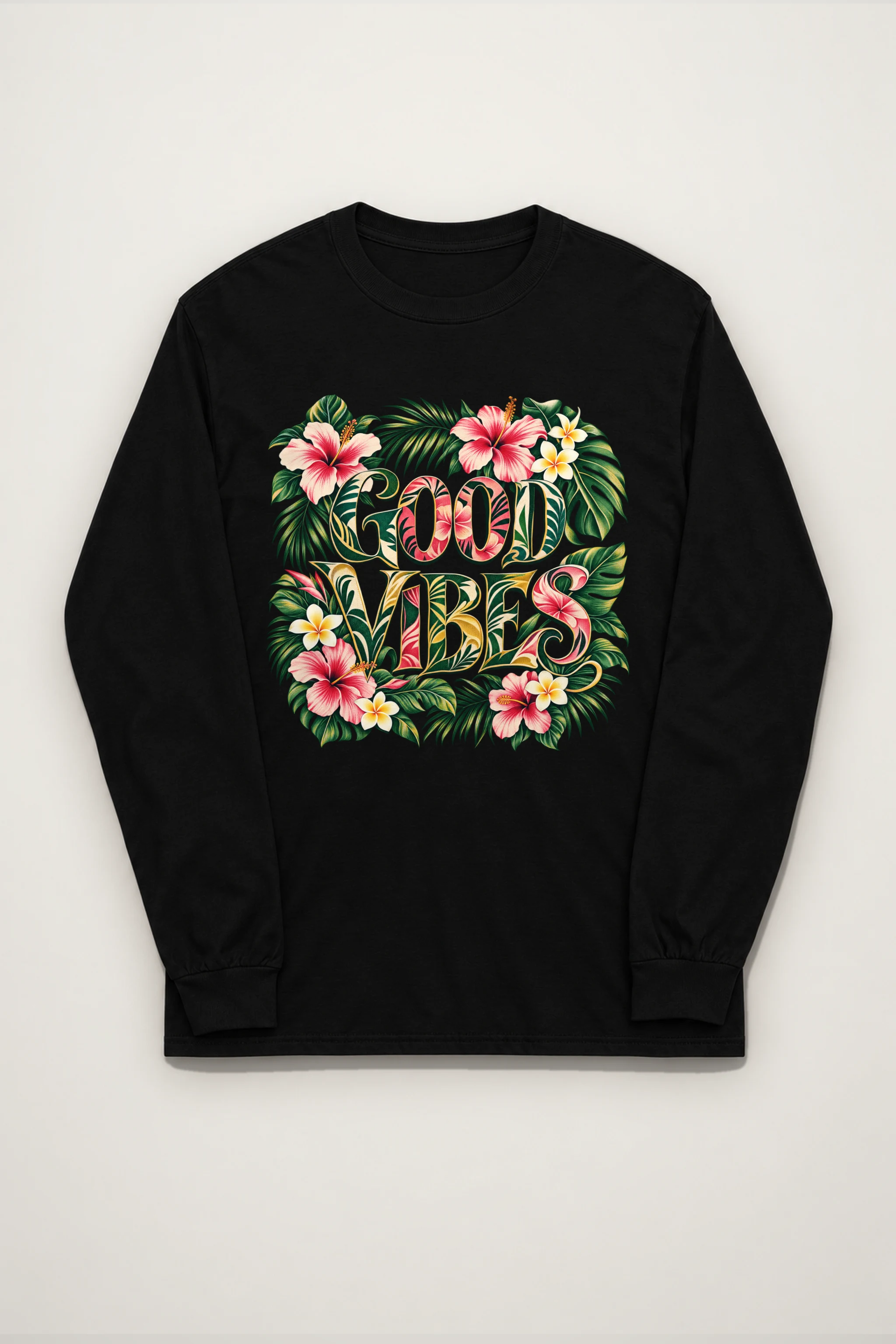 "Good Vibes Bloom" Unisex Longsleeve T-shirt