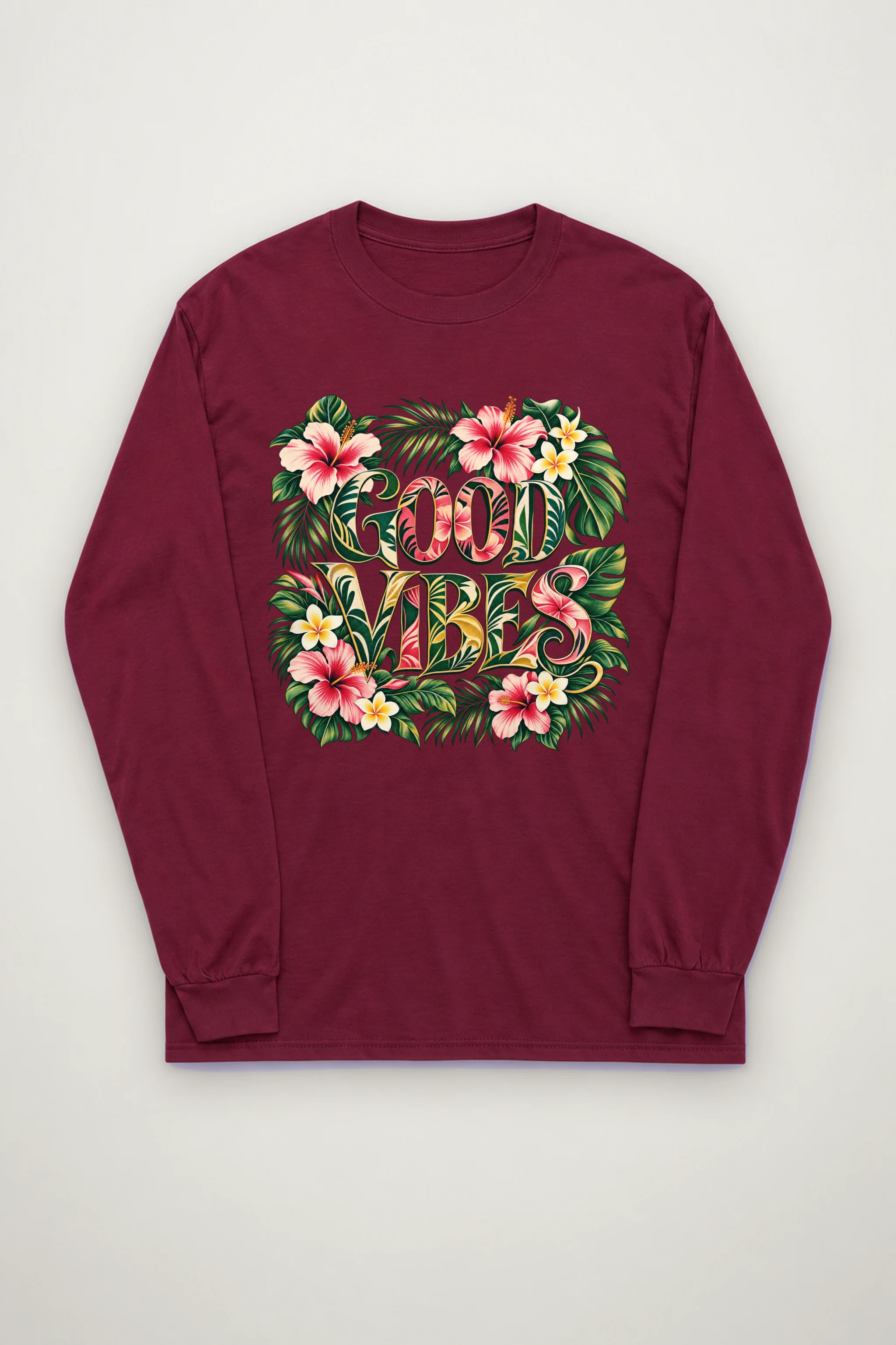 "Good Vibes Bloom" Unisex Longsleeve T-shirt