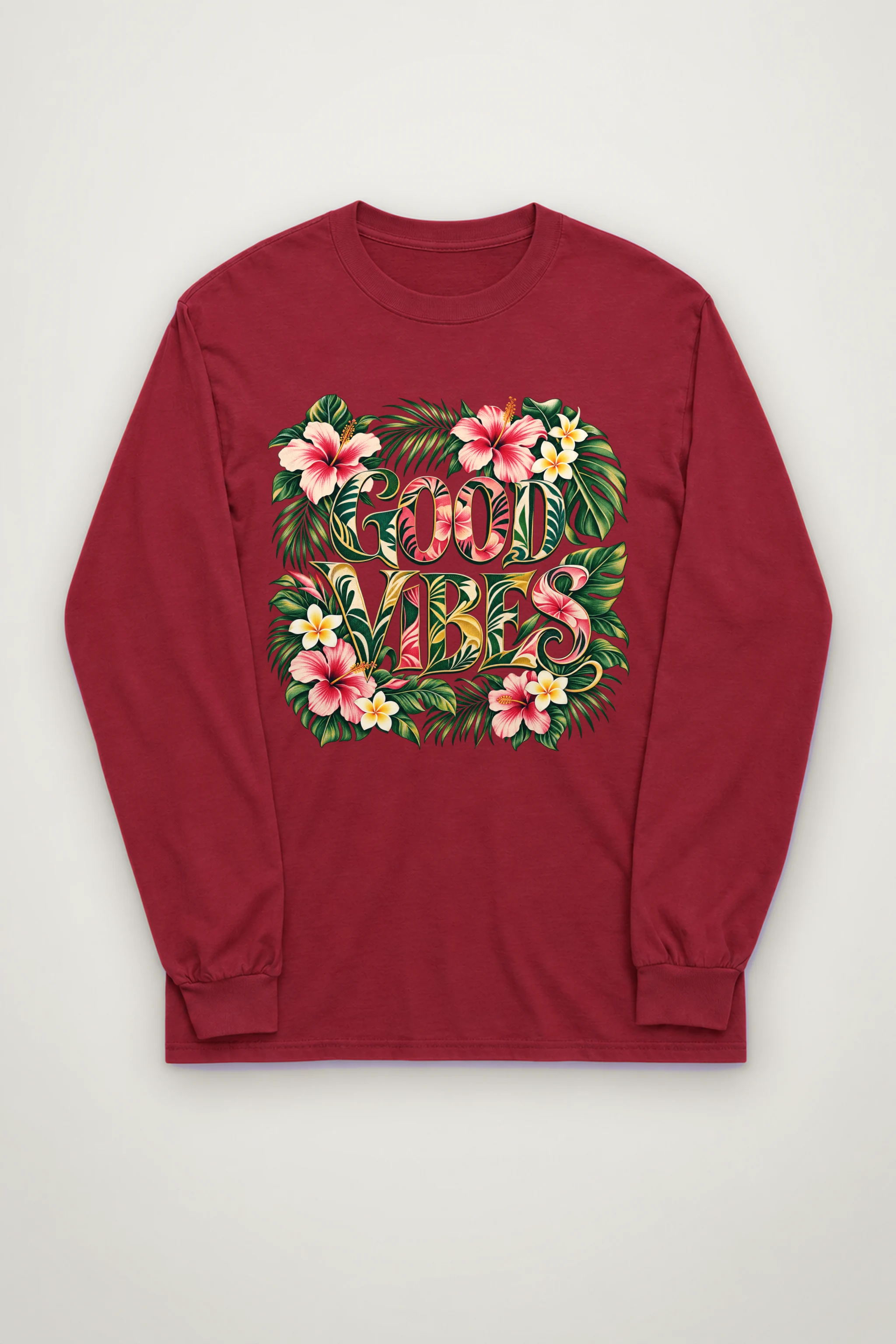 "Good Vibes Bloom" Unisex Longsleeve T-shirt