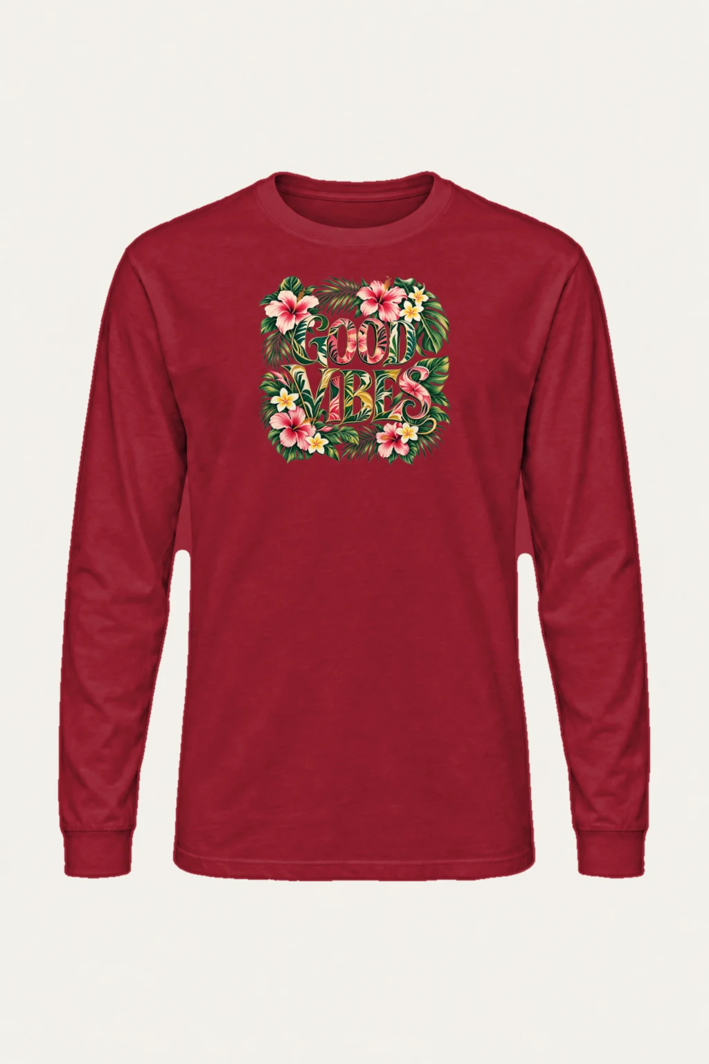 "Good Vibes Bloom" Unisex Longsleeve T-shirt | Gildan 2400