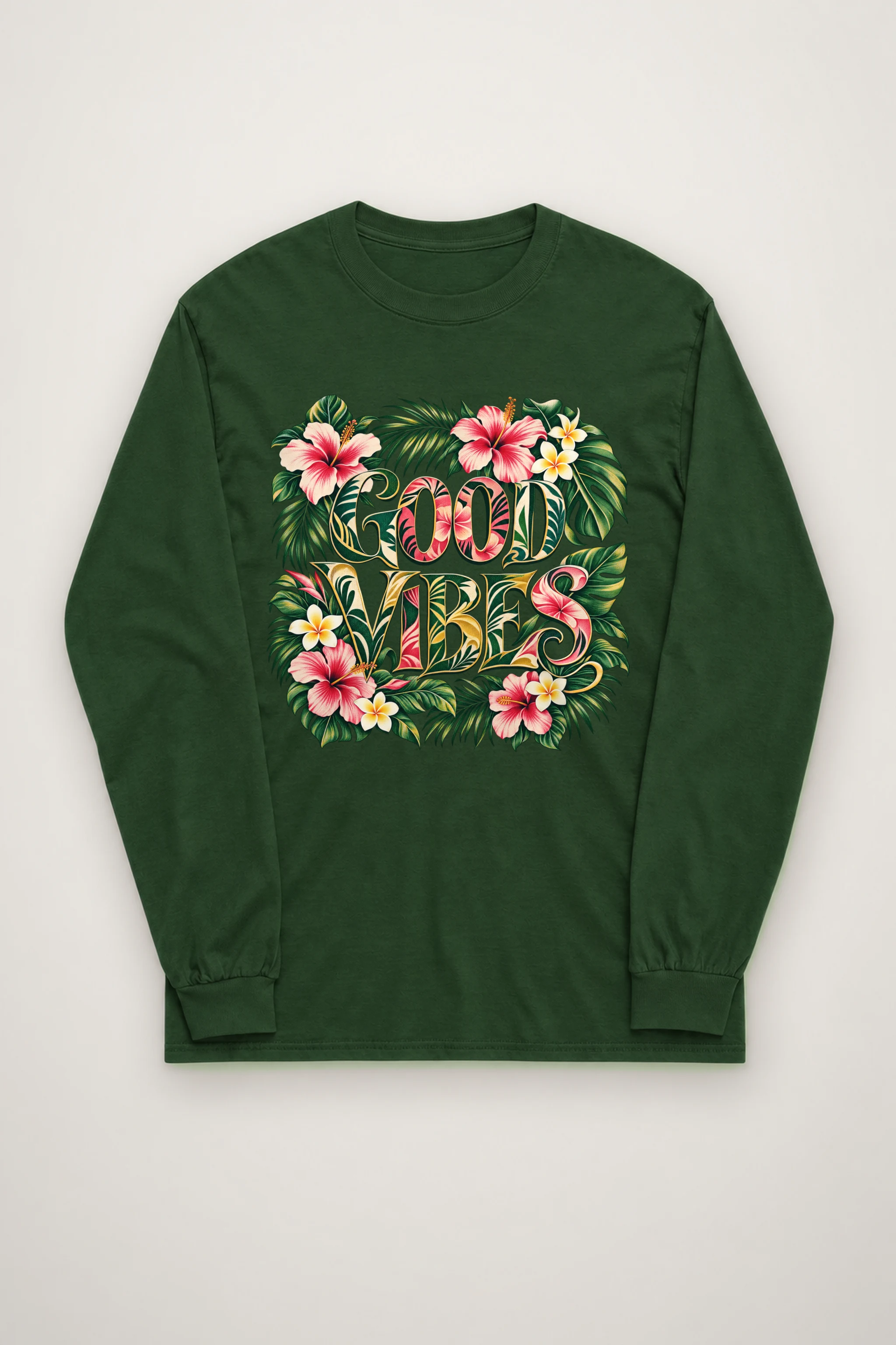 "Good Vibes Bloom" Unisex Longsleeve T-shirt