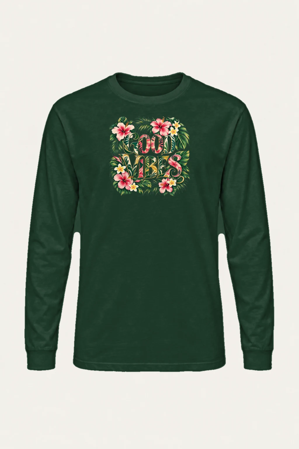 "Good Vibes Bloom" Unisex Longsleeve T-shirt | Gildan 2400