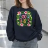 "Good Vibes Botanical" Heavy Blend Unisex Crewneck Sweatshirt | Gildan 18000
