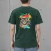 "Good Vibes Cat" Heavyweight Unisex Crewneck T-shirt