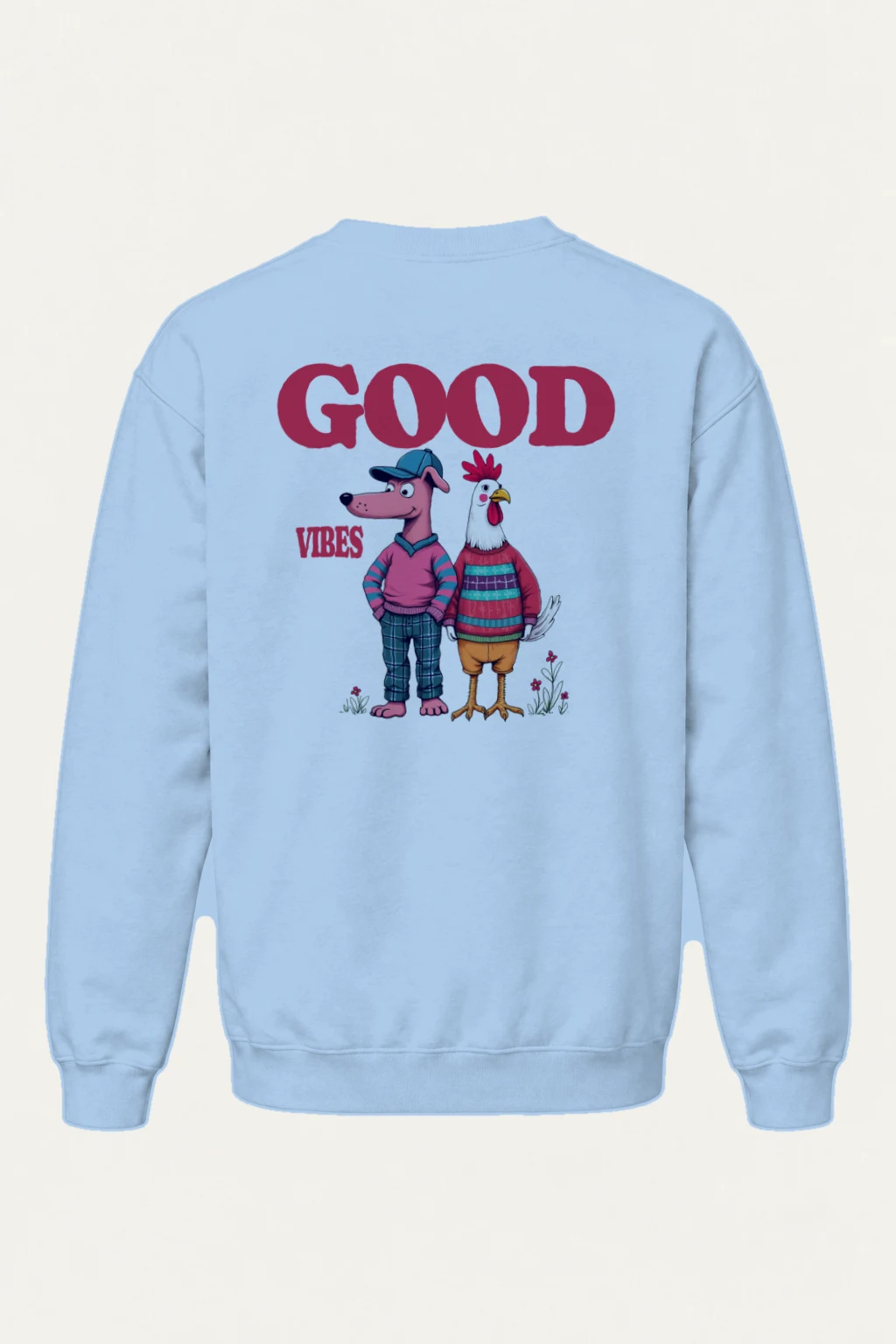 "Good Vibes Crew" Heavy Blend Unisex Crewneck Sweatshirt | Gildan 18000