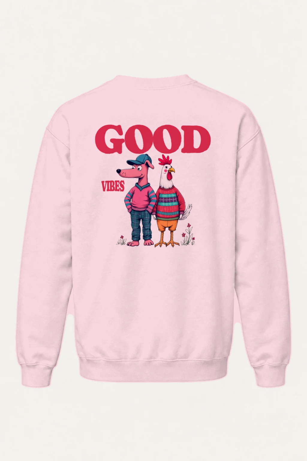 "Good Vibes Crew" Heavy Blend Unisex Crewneck Sweatshirt | Gildan 18000