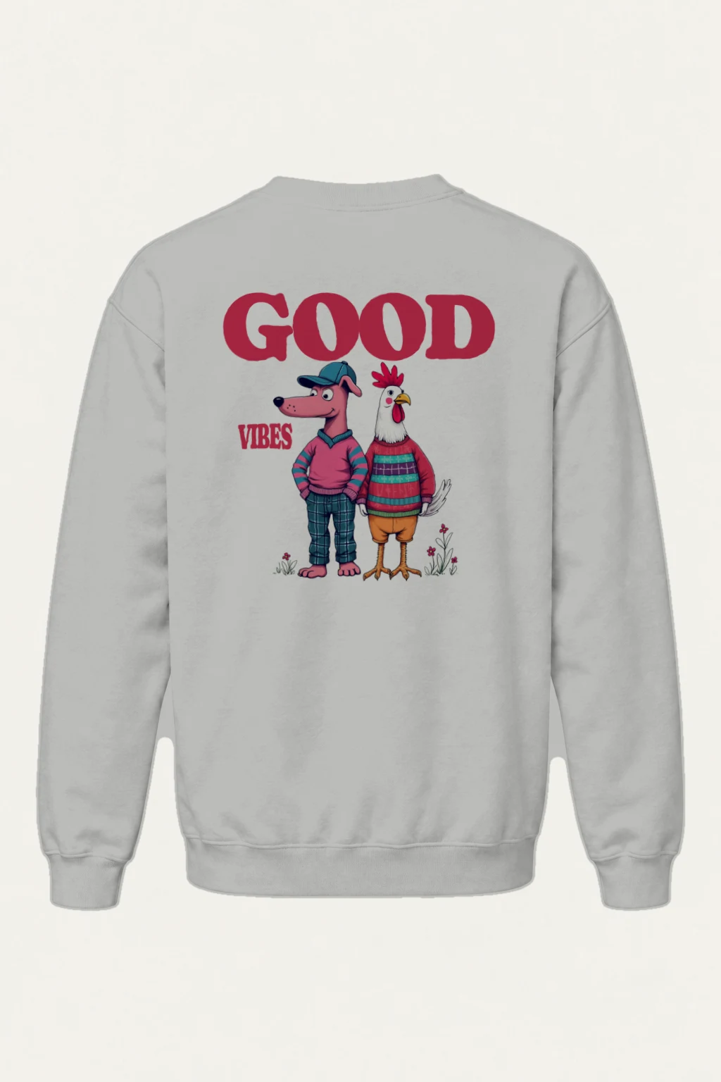 "Good Vibes Crew" Heavy Blend Unisex Crewneck Sweatshirt | Gildan 18000