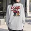 "Good Vibes Crew" Unisex Longsleeve T-shirt | Gildan 2400