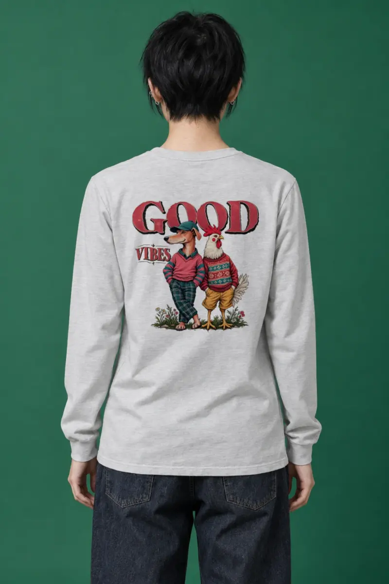 "Good Vibes Crew" Unisex Longsleeve T-shirt