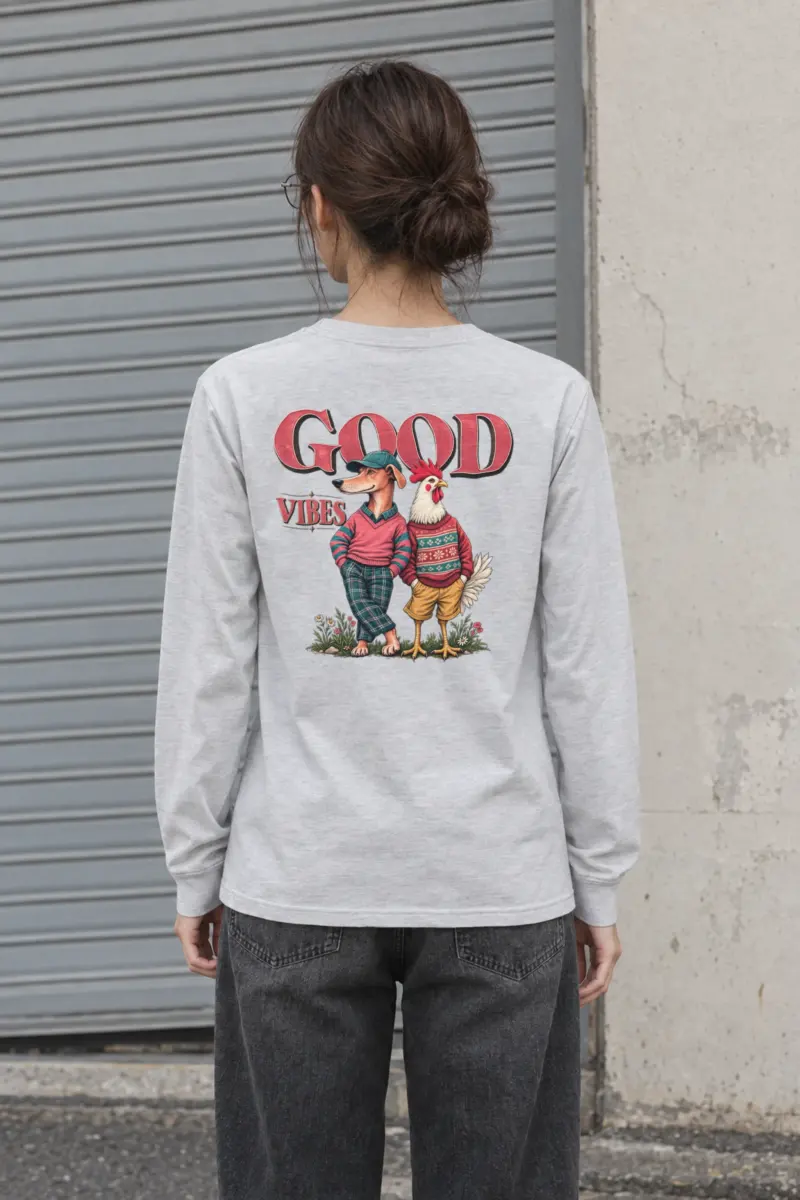 "Good Vibes Crew" Unisex Longsleeve T-shirt