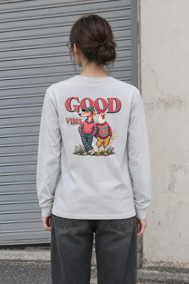 "Good Vibes Crew" Unisex Longsleeve T-shirt