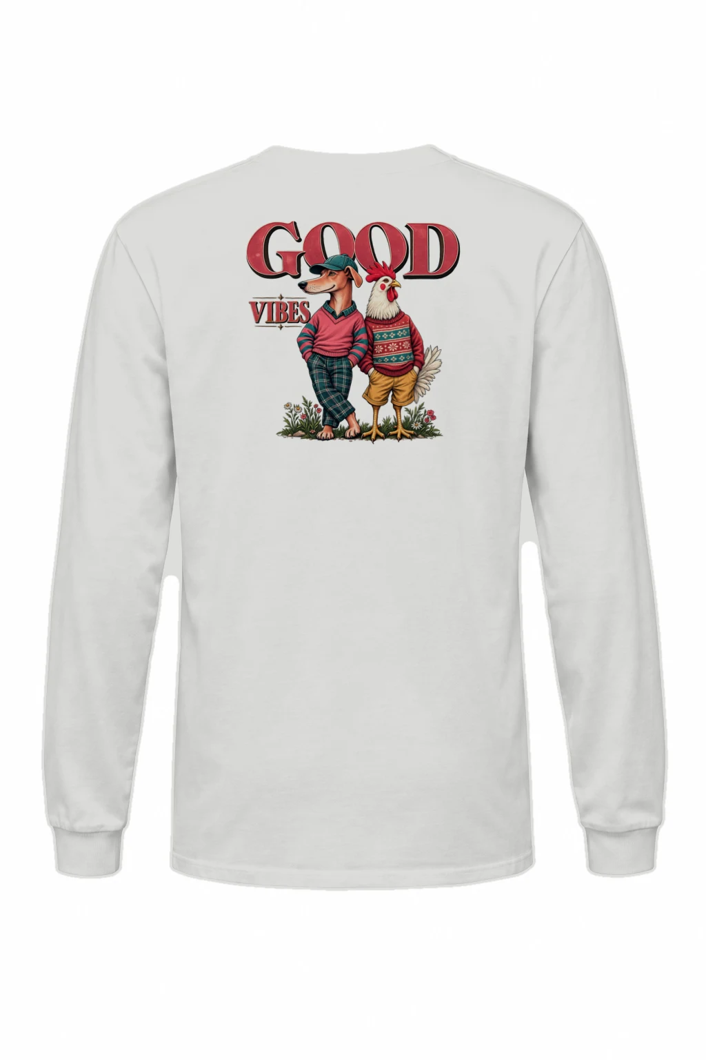 "Good Vibes Crew" Unisex Longsleeve T-shirt | Gildan 2400