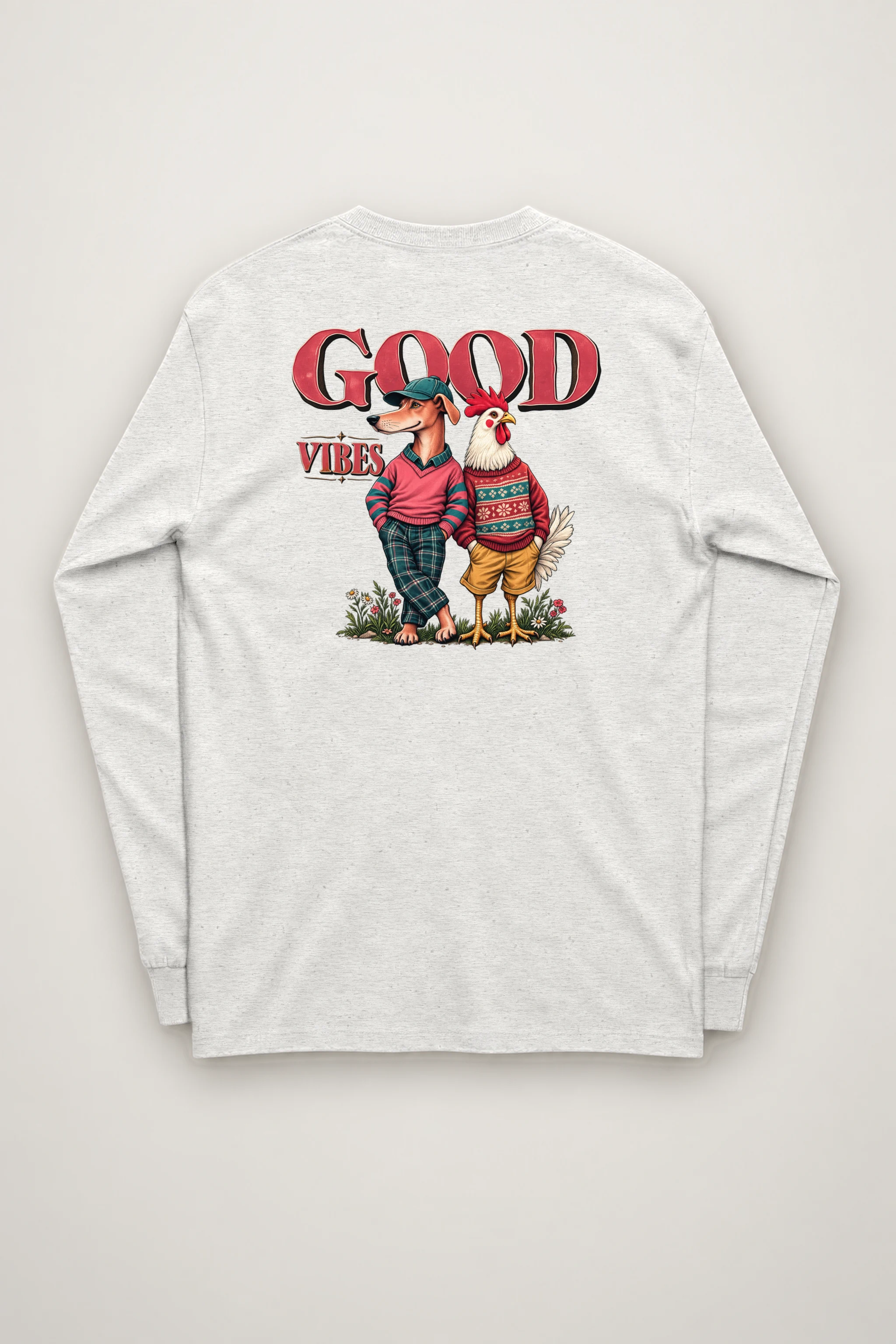 "Good Vibes Crew" Unisex Longsleeve T-shirt