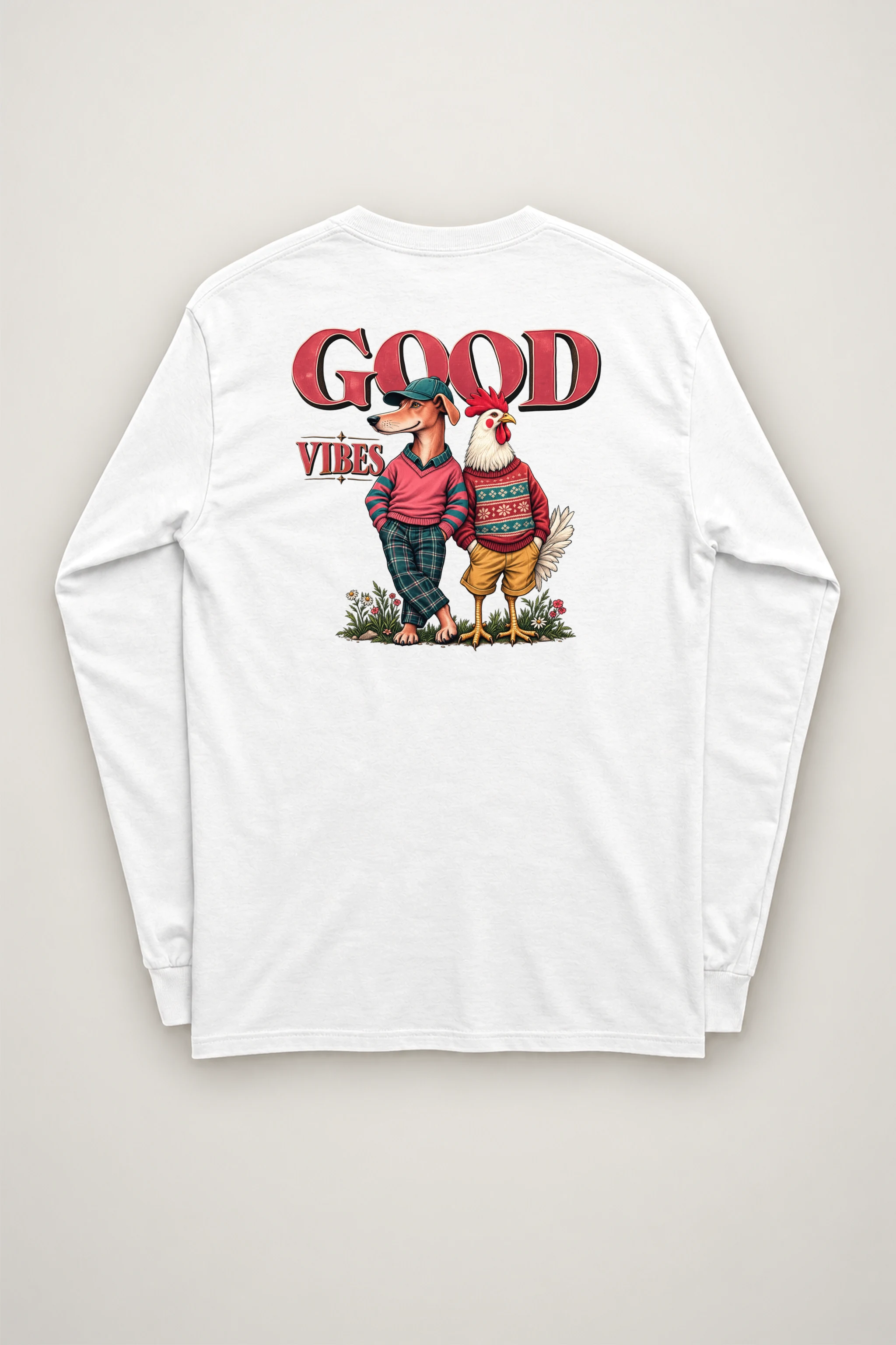 "Good Vibes Crew" Unisex Longsleeve T-shirt